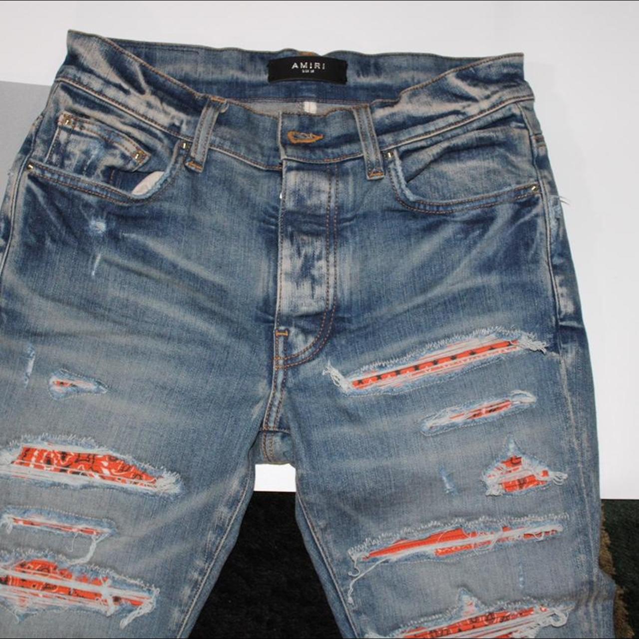 Product Image 1 - Amiri bandana skinny jeans

Details
Inseam: 34"
Rise: