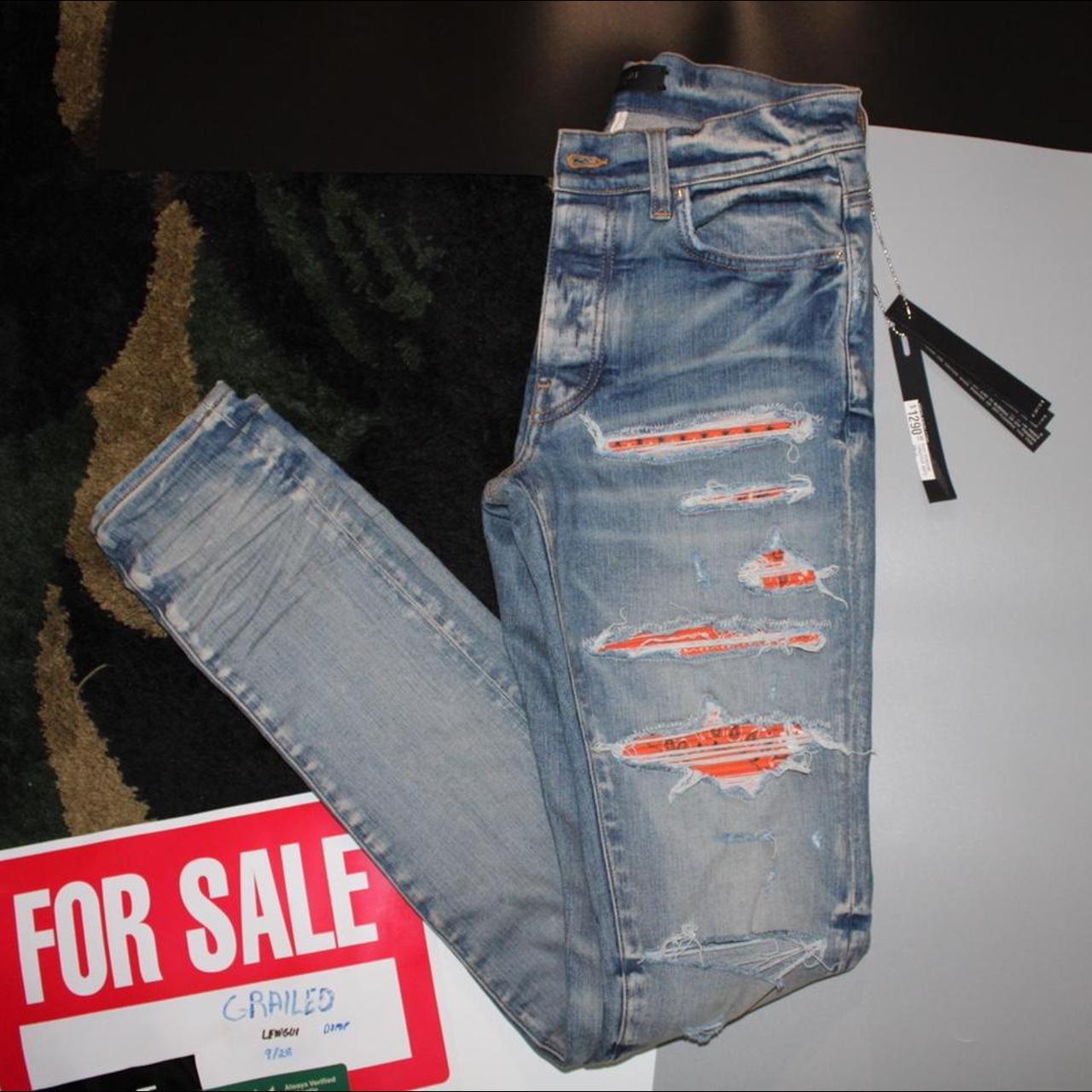 Product Image 4 - Amiri bandana skinny jeans

Details
Inseam: 34"
Rise: