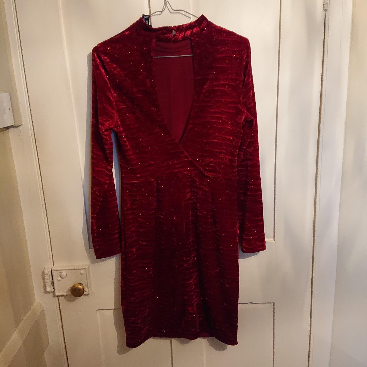 New Look Women's Red Dress Depop