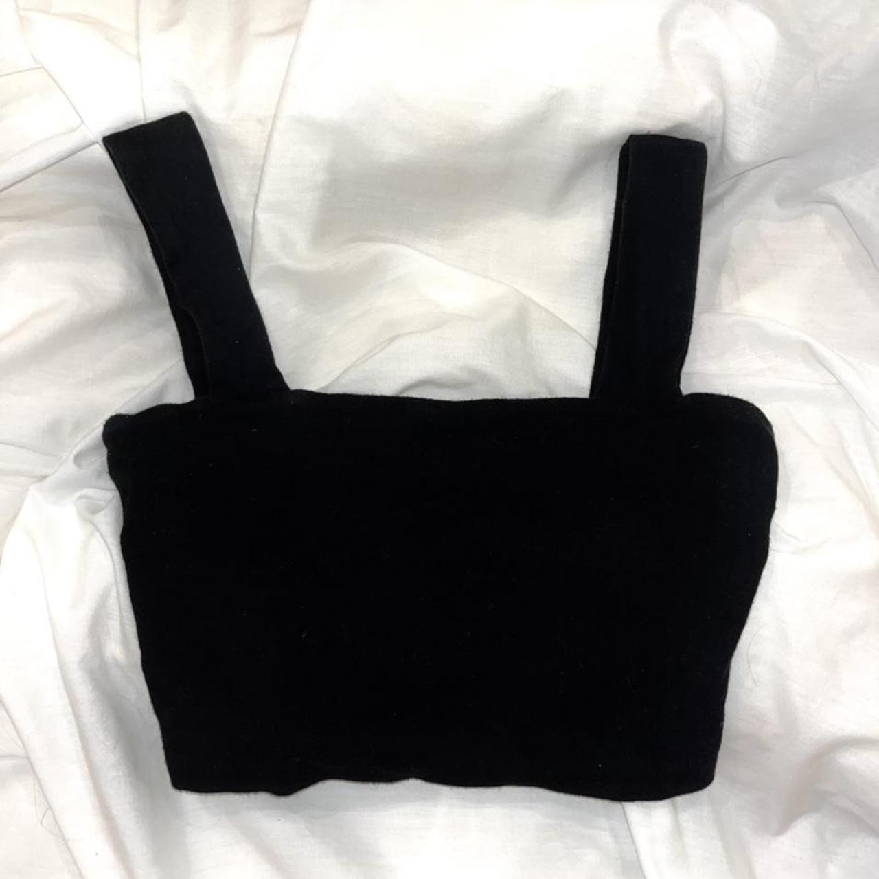 Kookai black crop top size 1 Message before buying,... Depop