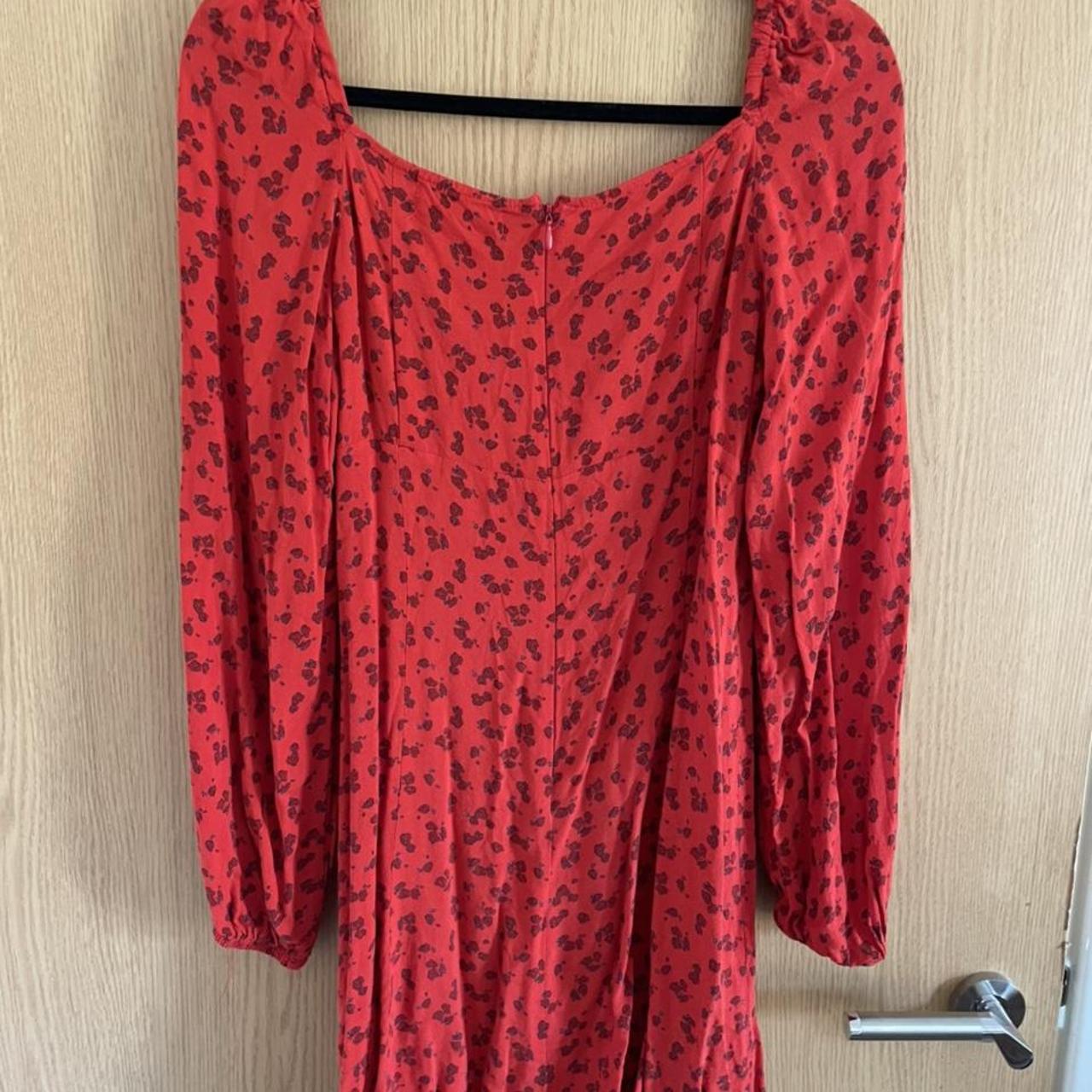 Urban Outfitters red floral dress in a size M. Best... - Depop