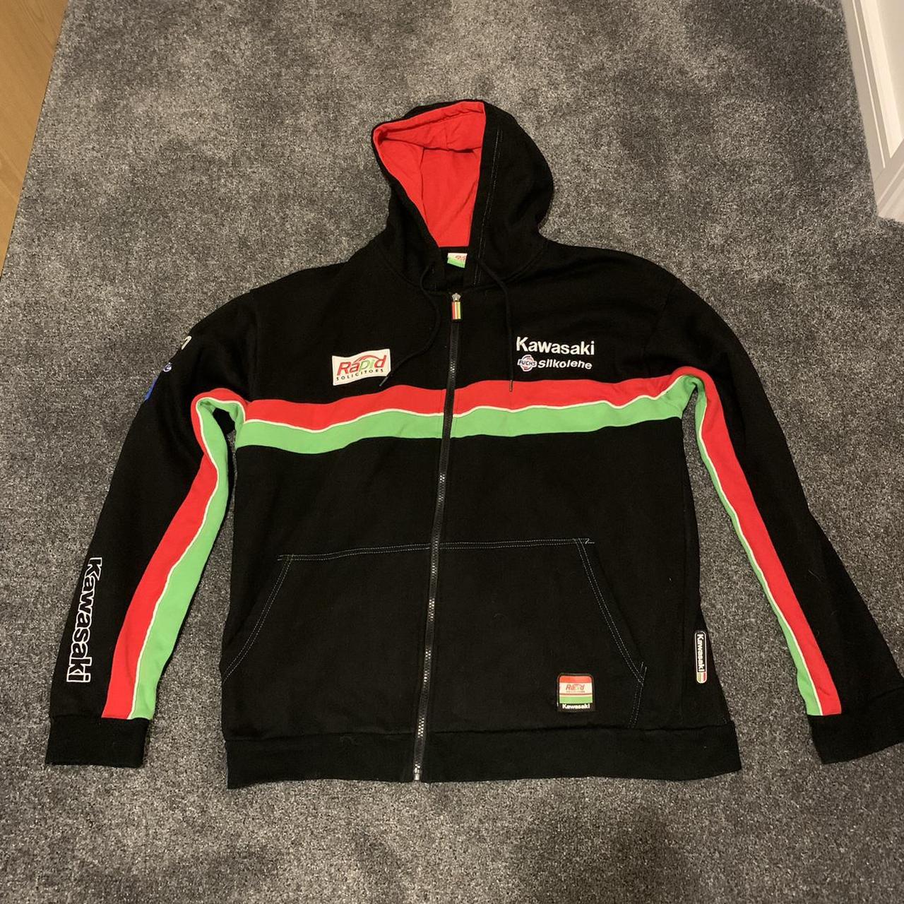 kawasaki zip up hoodie