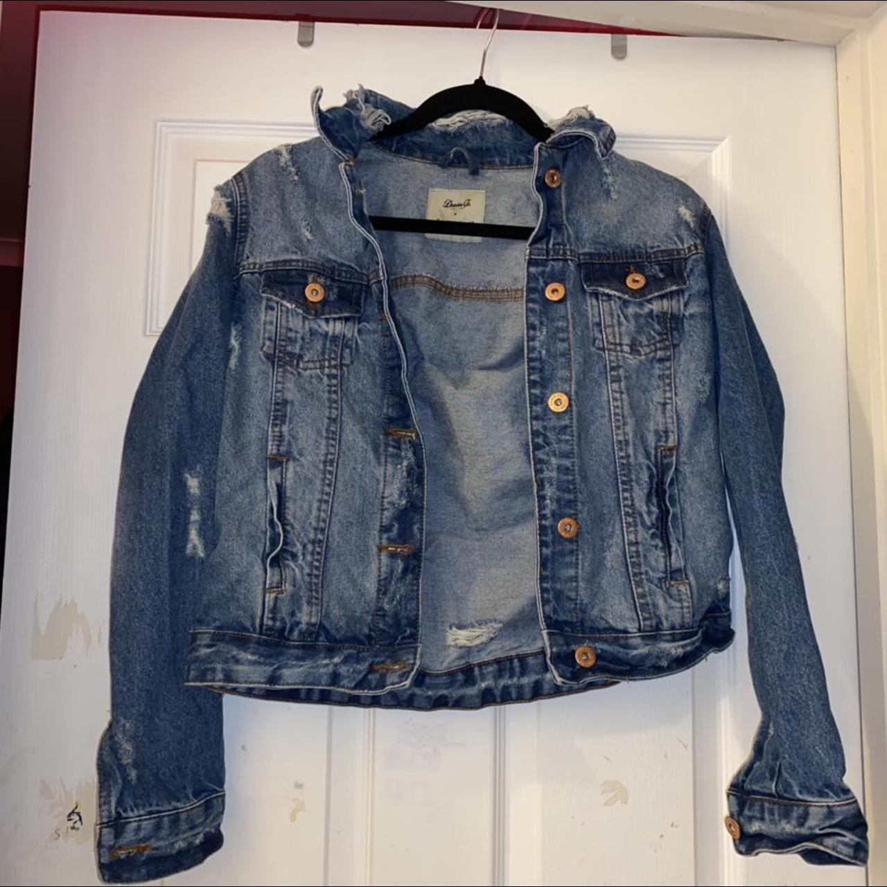 Primark Women's Blue and Grey Jacket | Depop