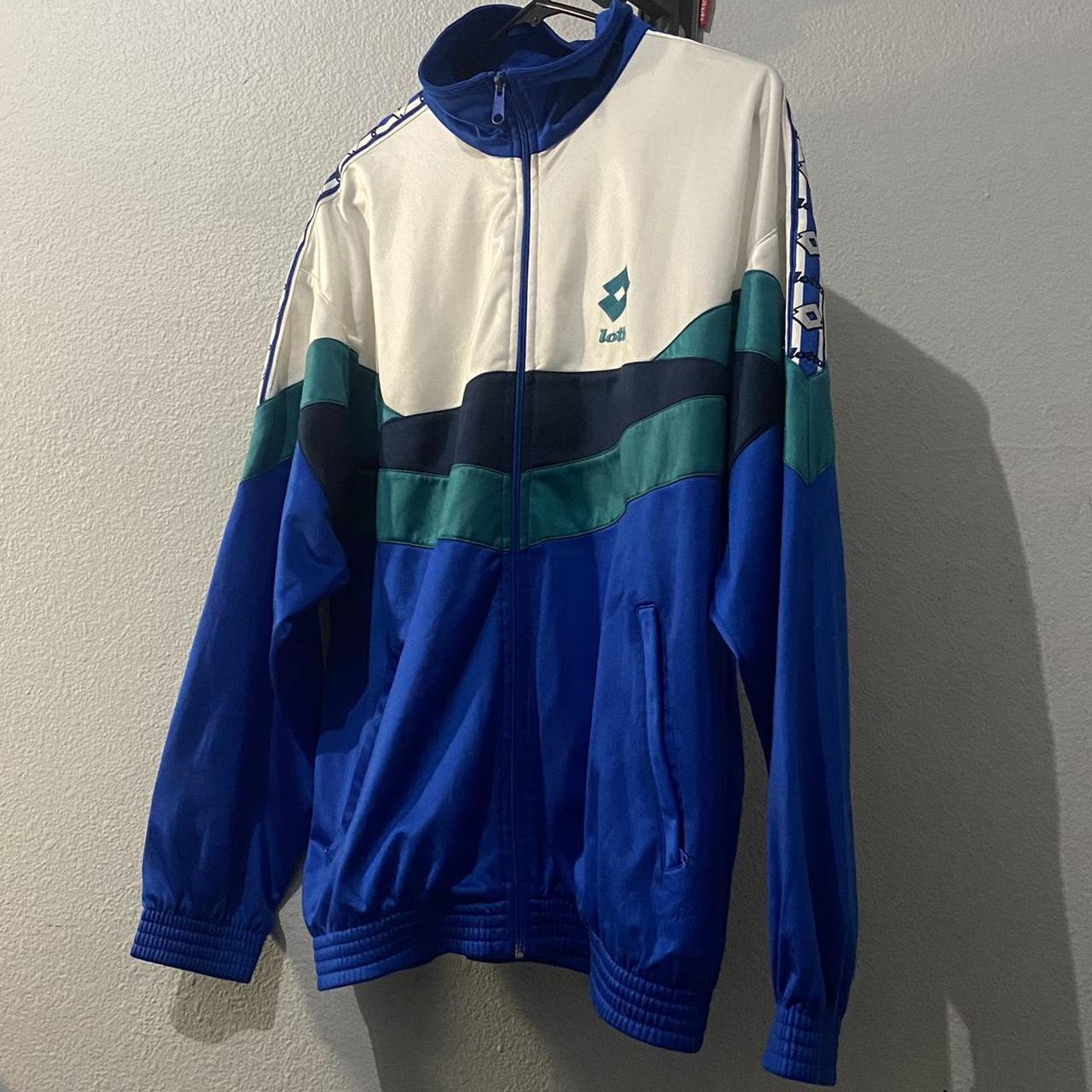 Lotto Men's Blue and White Jacket