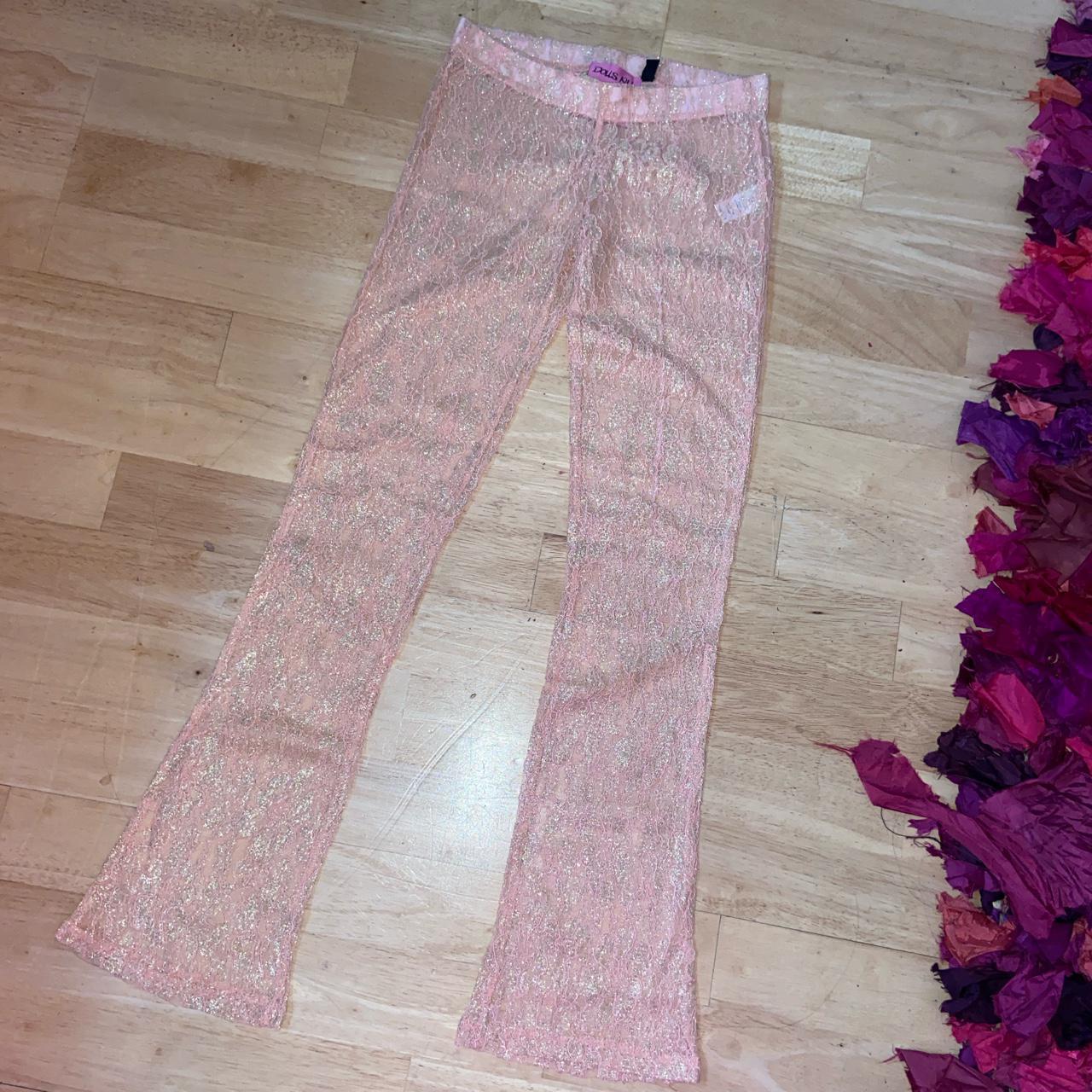 Dolls Kill x Yung Reaper Widows Peek Lace Pants.... Depop