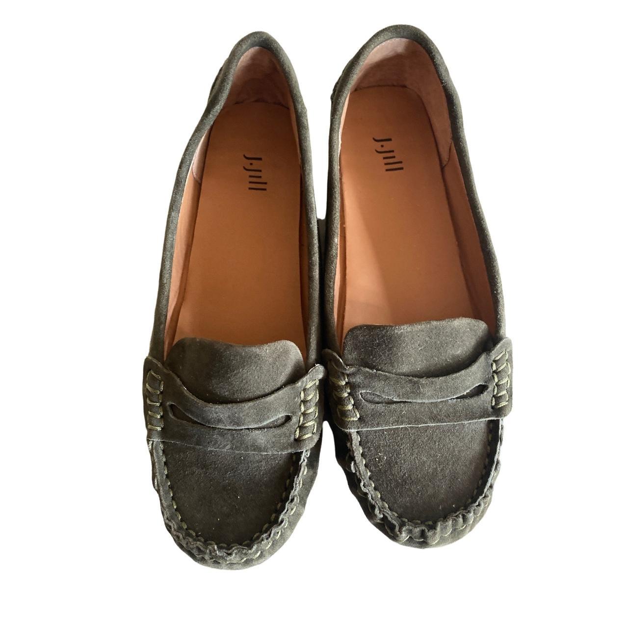 J. Jill Women's Green Loafers Depop