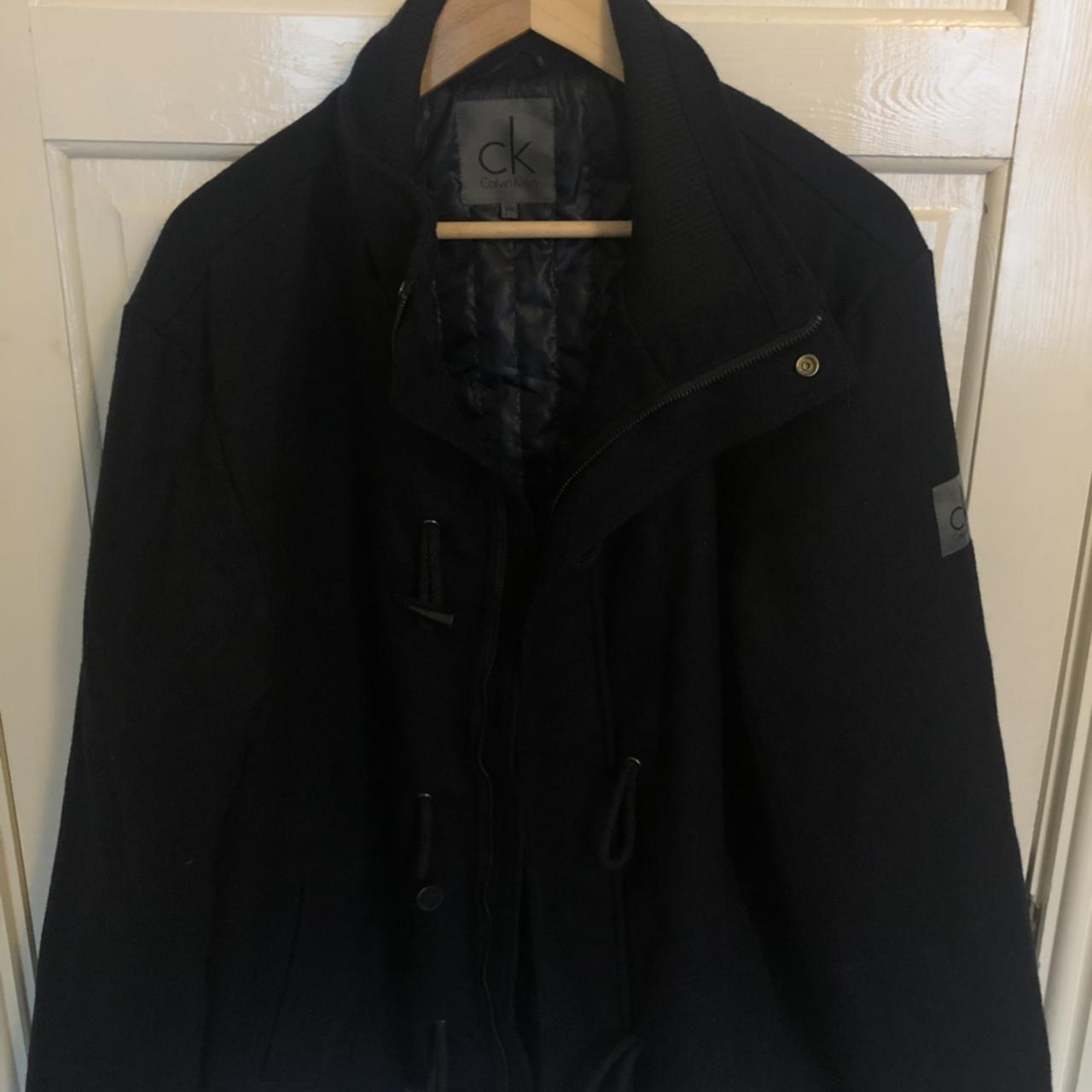 Calvin Klein winter coat Dark Navy Size 3XL Fits... - Depop