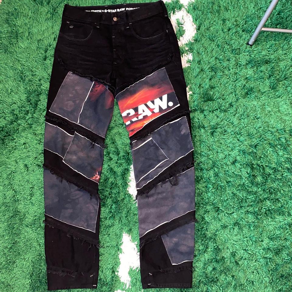 Jaden smith x gstar raw jeans W28 L32 Used but... - Depop