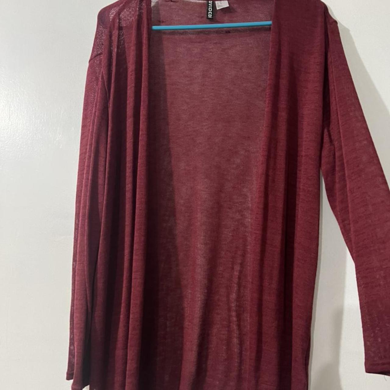 Dark red cardigan. Worn once it’s in great condition! - Depop