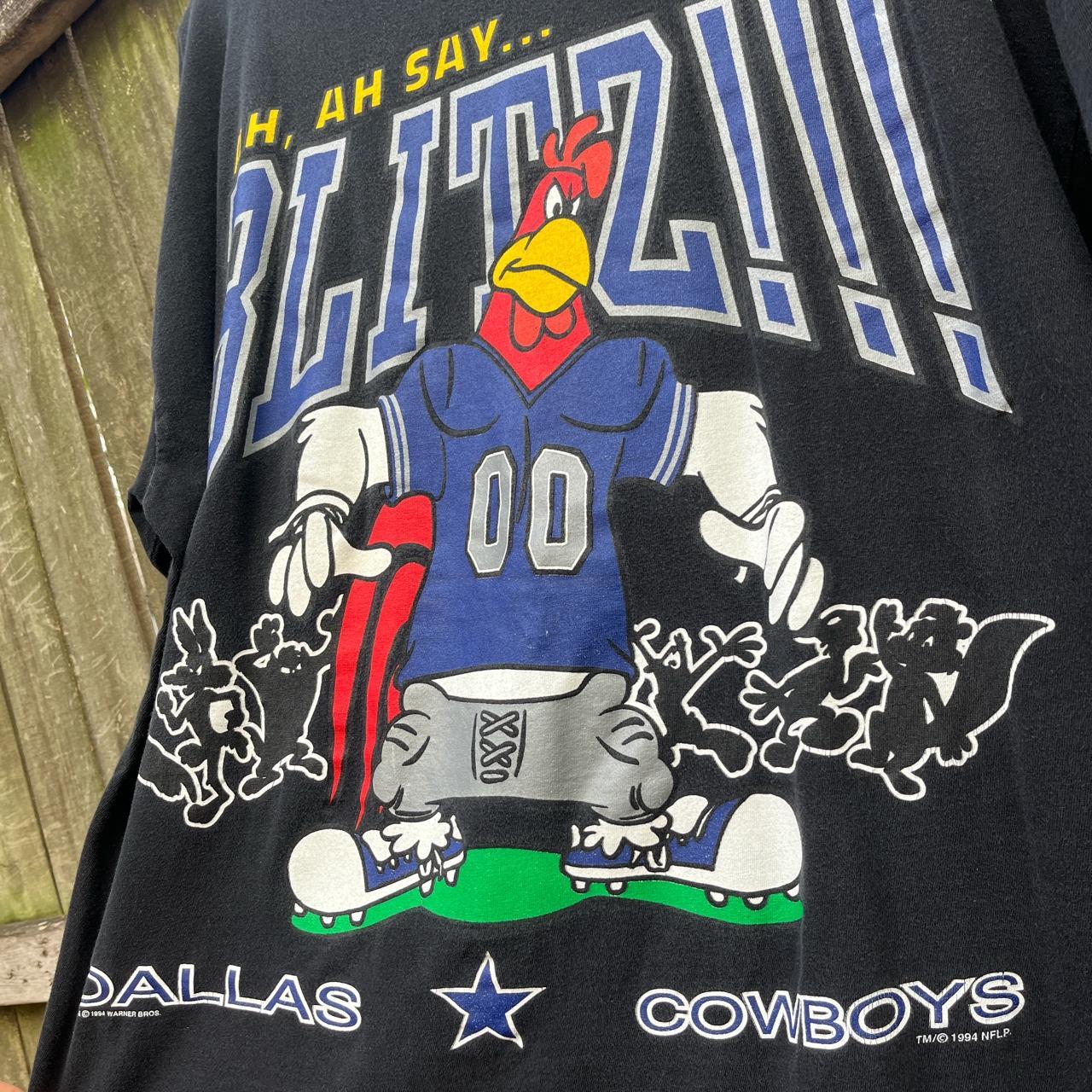 Vintage 1994 NFL Dallas Looney Tunes Football T-Shirt - Printing Ooze