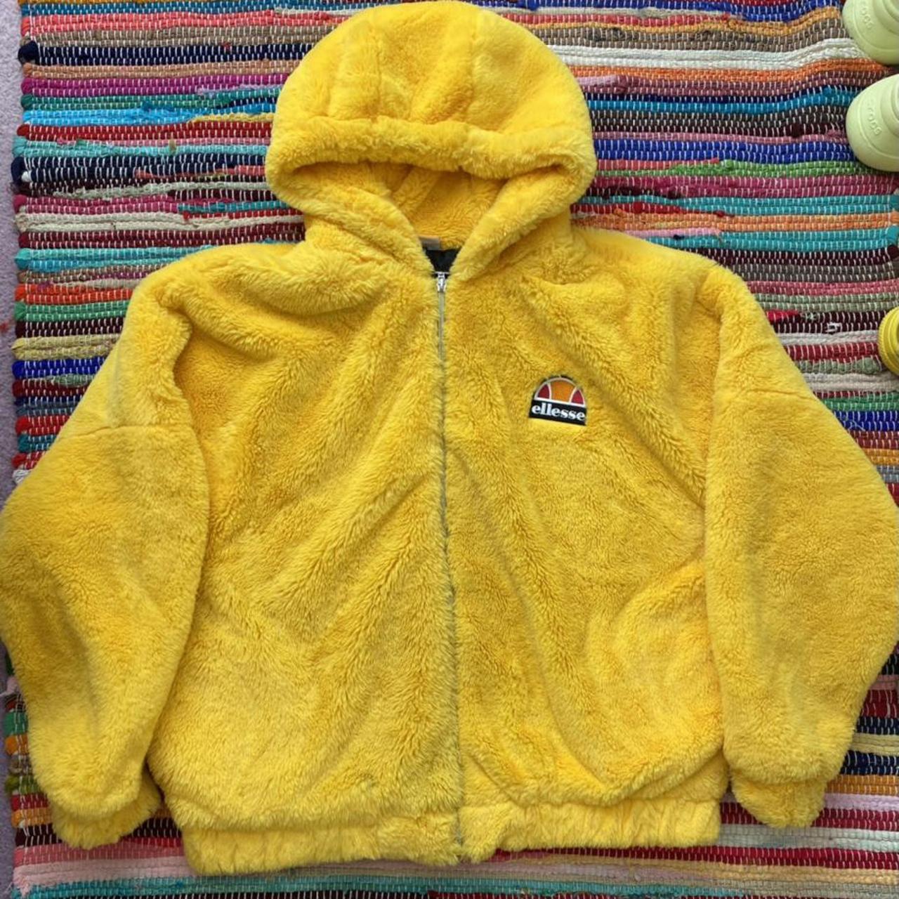 ellesse yellow fluffy jacket