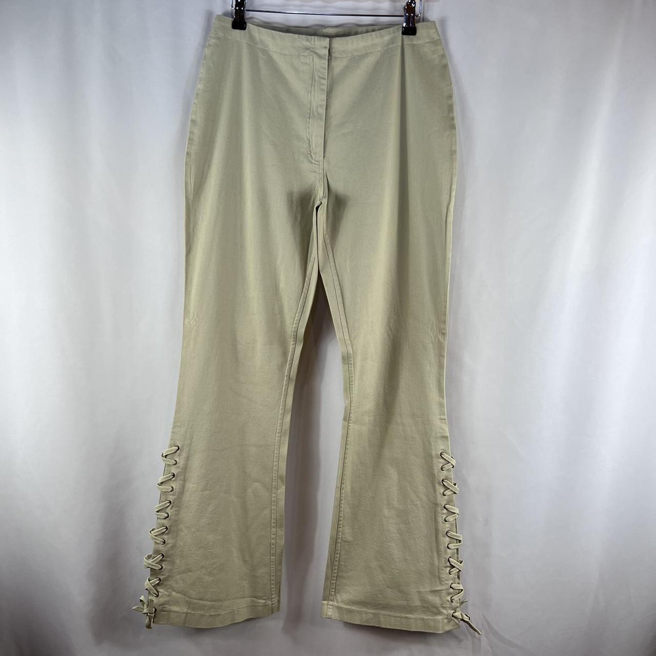 Women's Cream Trousers Depop