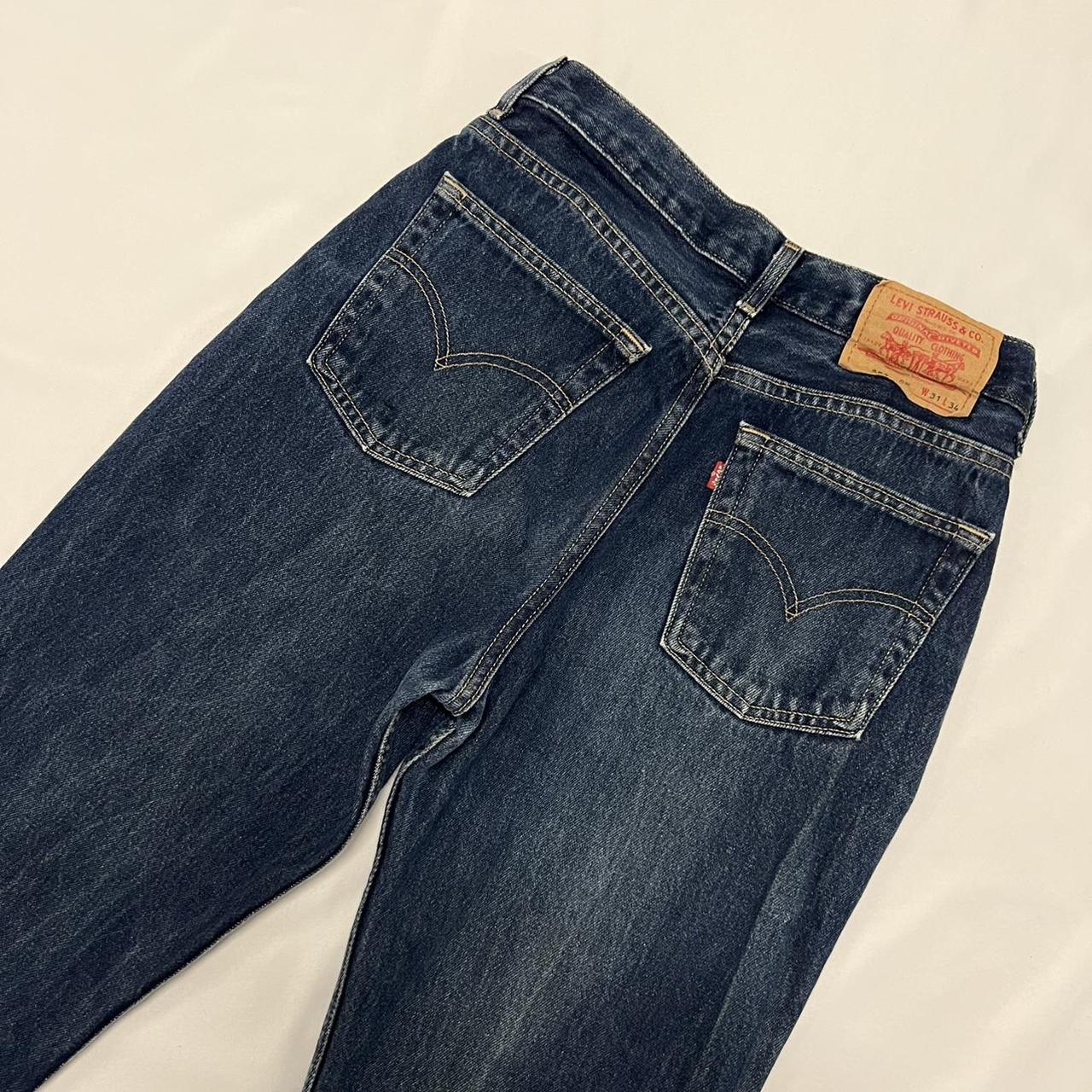 blue denim Levi jeans, style 583 W31 L34 little... - Depop