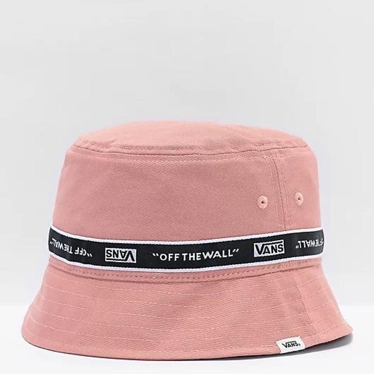 Pink vans bucket hat Brand new vans buckethat... Depop