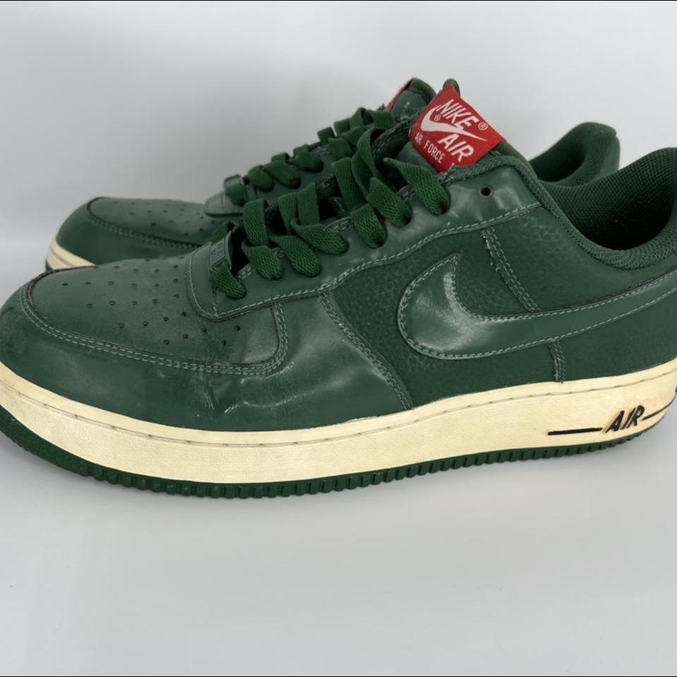 Nike Airforce 1 level 8 green and grey combo. Good - Depop