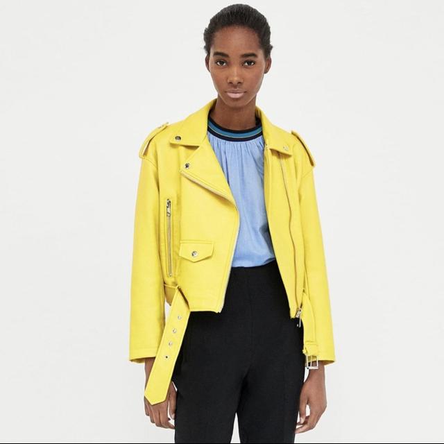 zara lemon coat