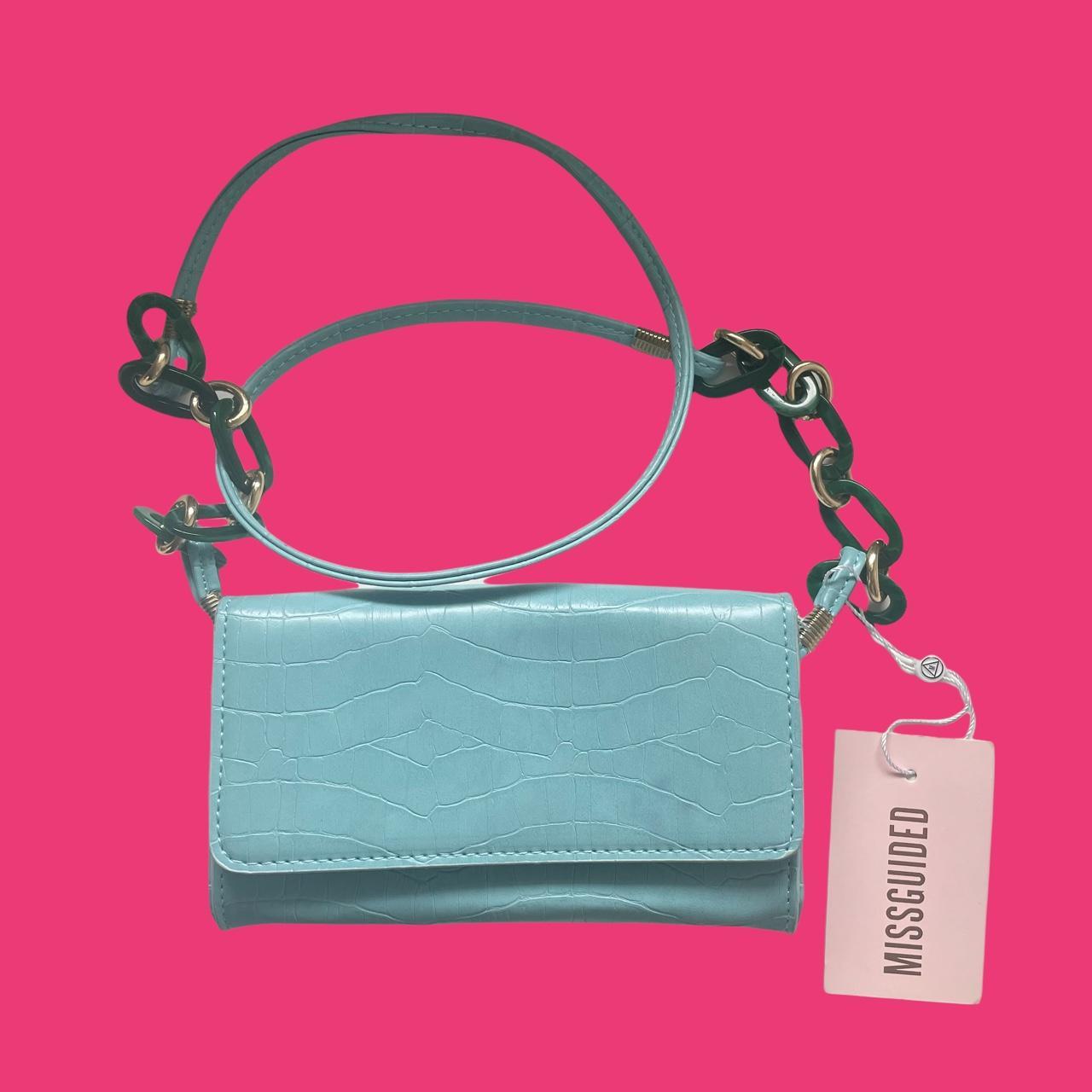 Women's Green And Blue Bag 