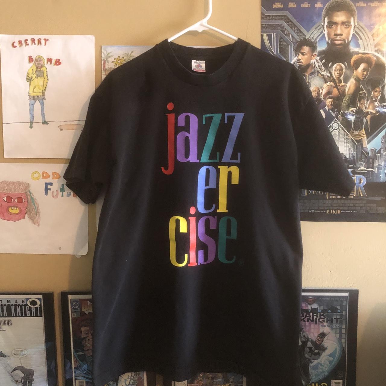 Vintage Jazzercise T-Shirt Tagged size L on FOTL - Depop