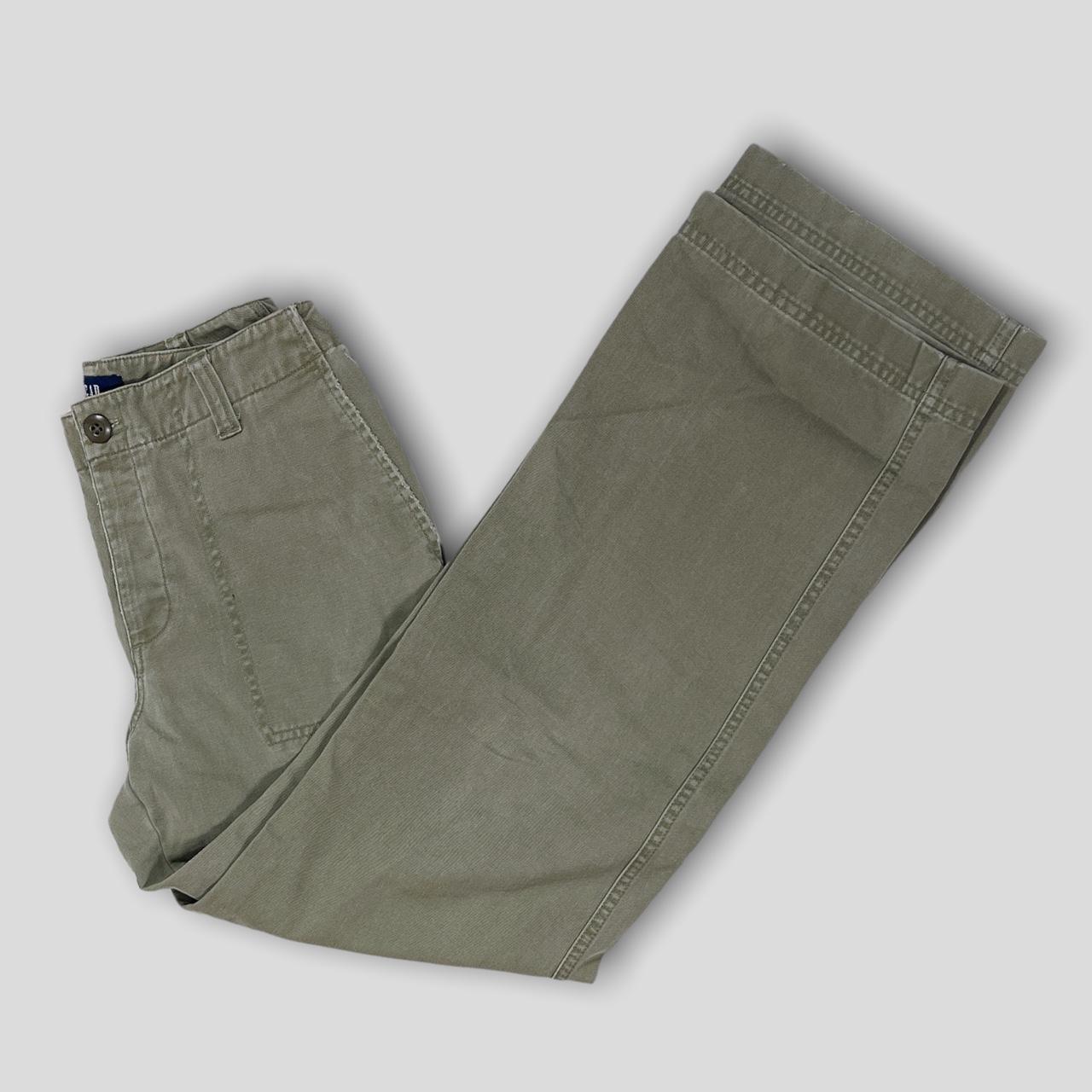 Y2k grunge cargo pants in olive green Size on tag... - Depop