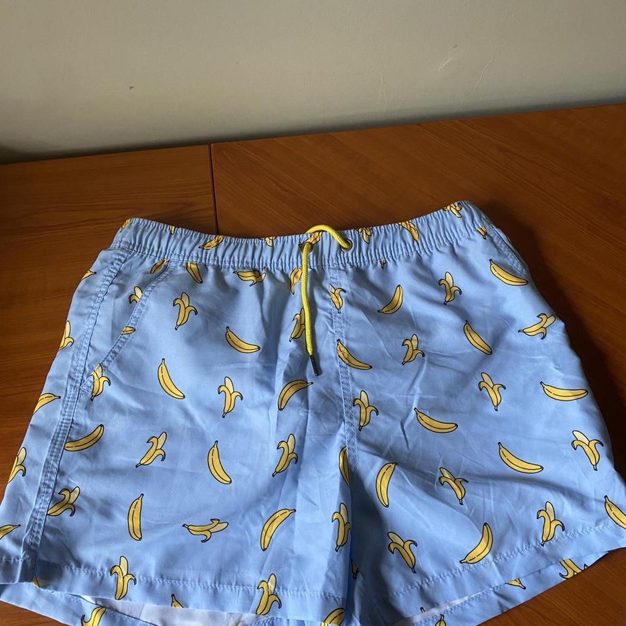 eubi blue bananas board shorts size L These trendy... - Depop