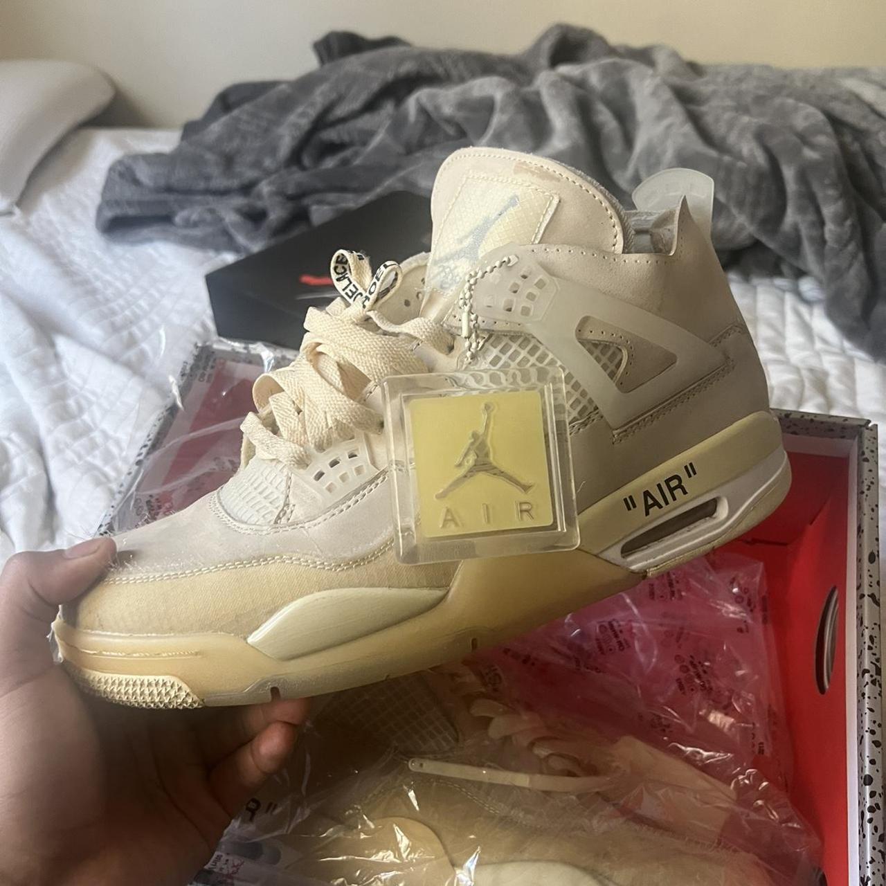 Jordan Men's Cream Trainers | Depop