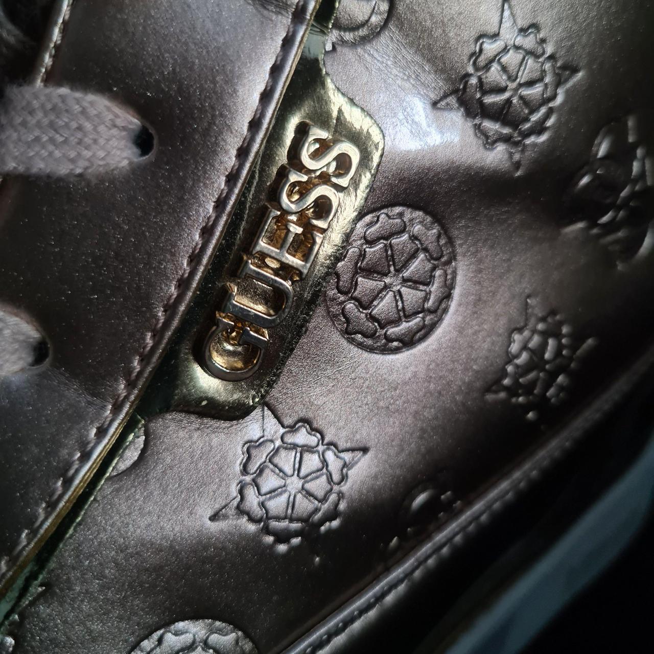 Guess Women's Gold Boots Depop