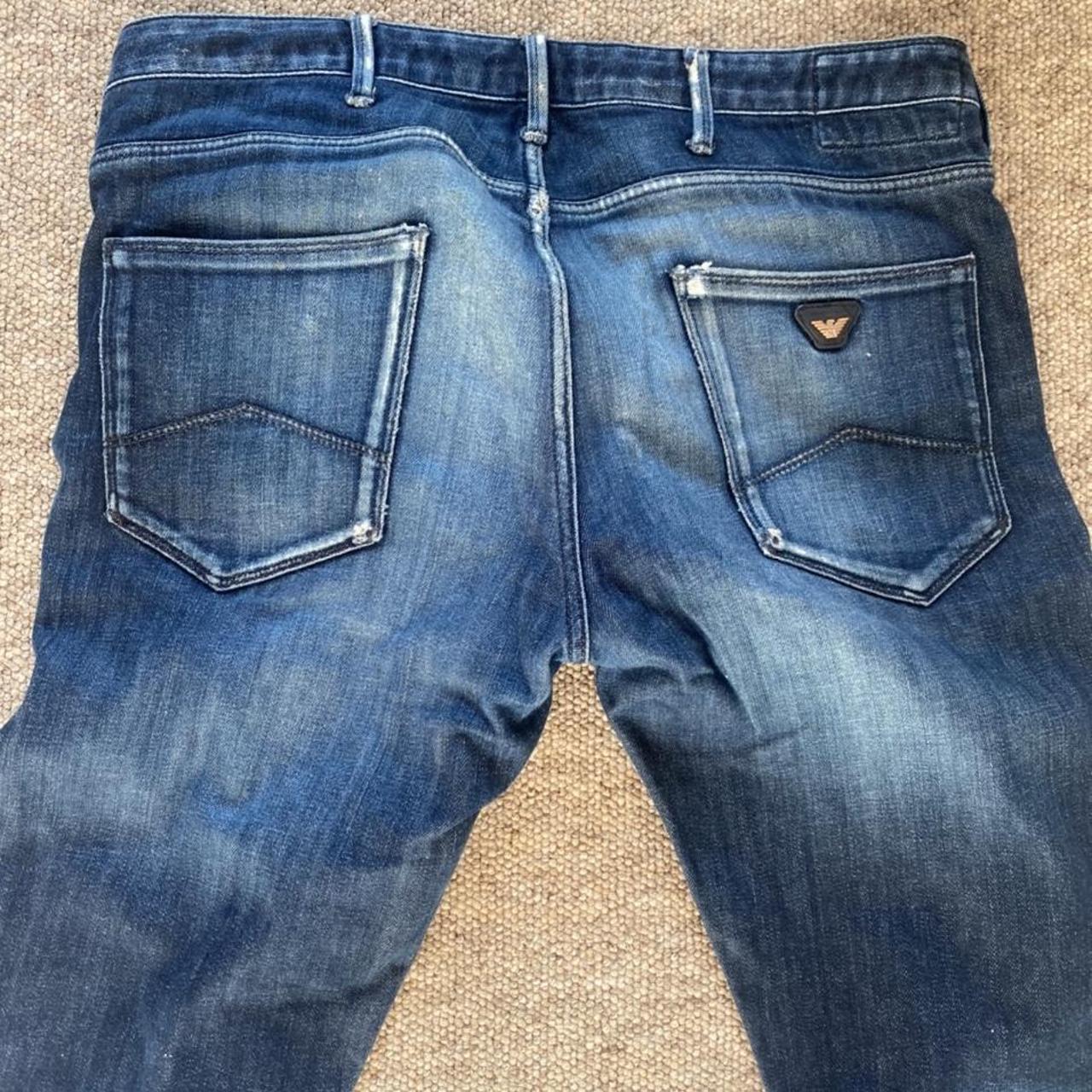 Armani Jeans Men's Blue Jeans | Depop