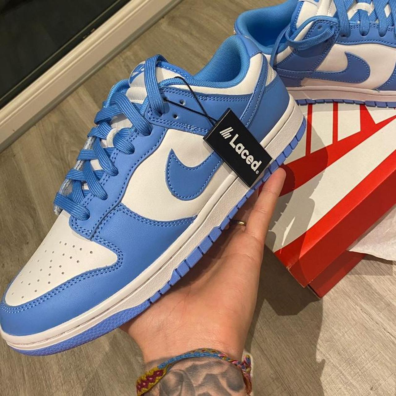 NIKE LOW DUNKS BLUE UNIVERSITY new with tags. NEXT... - Depop