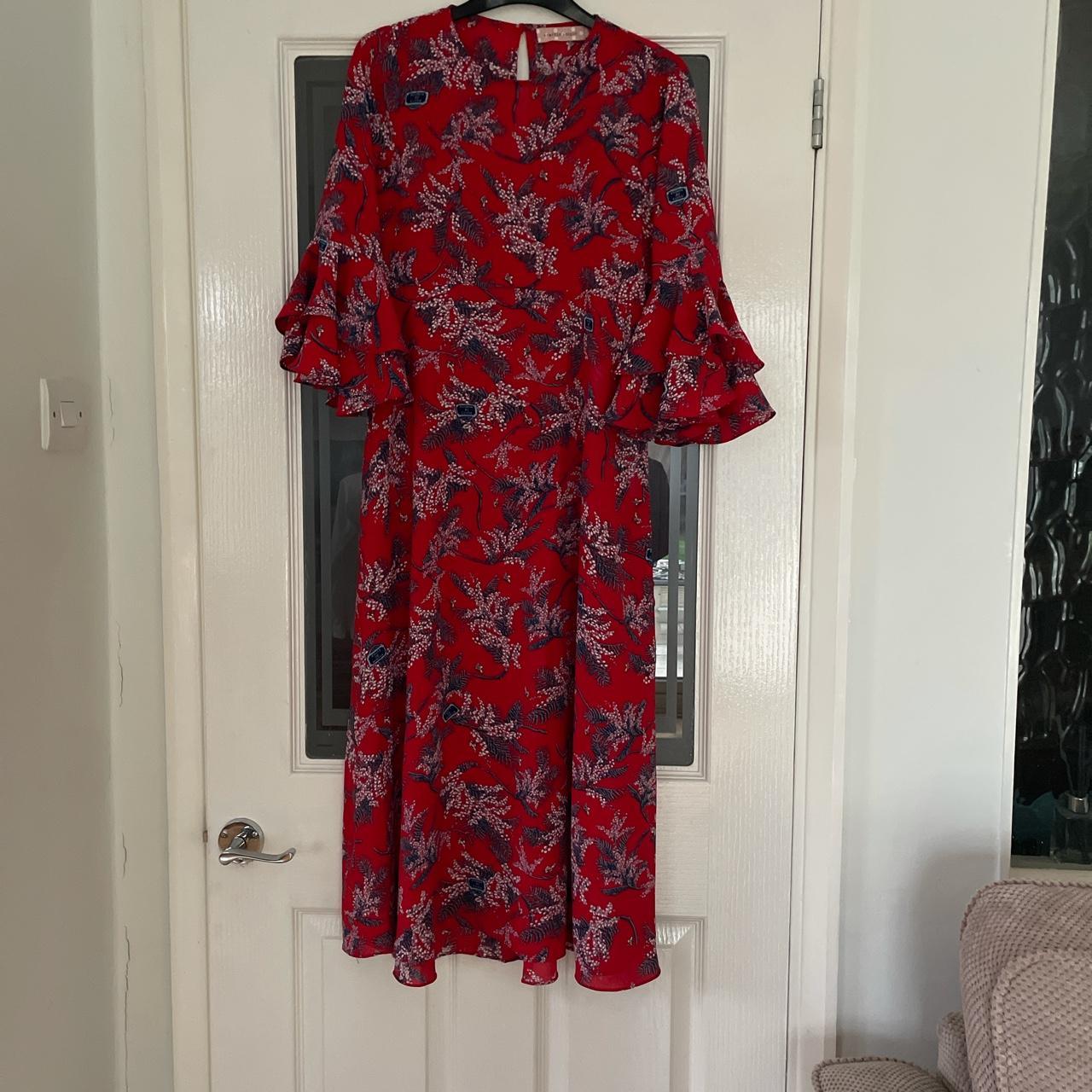 Women's Red and Blue Dress | Depop