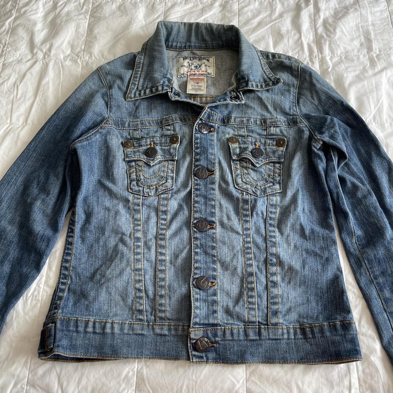 True religion denim trucker jacket 💰preferred... - Depop