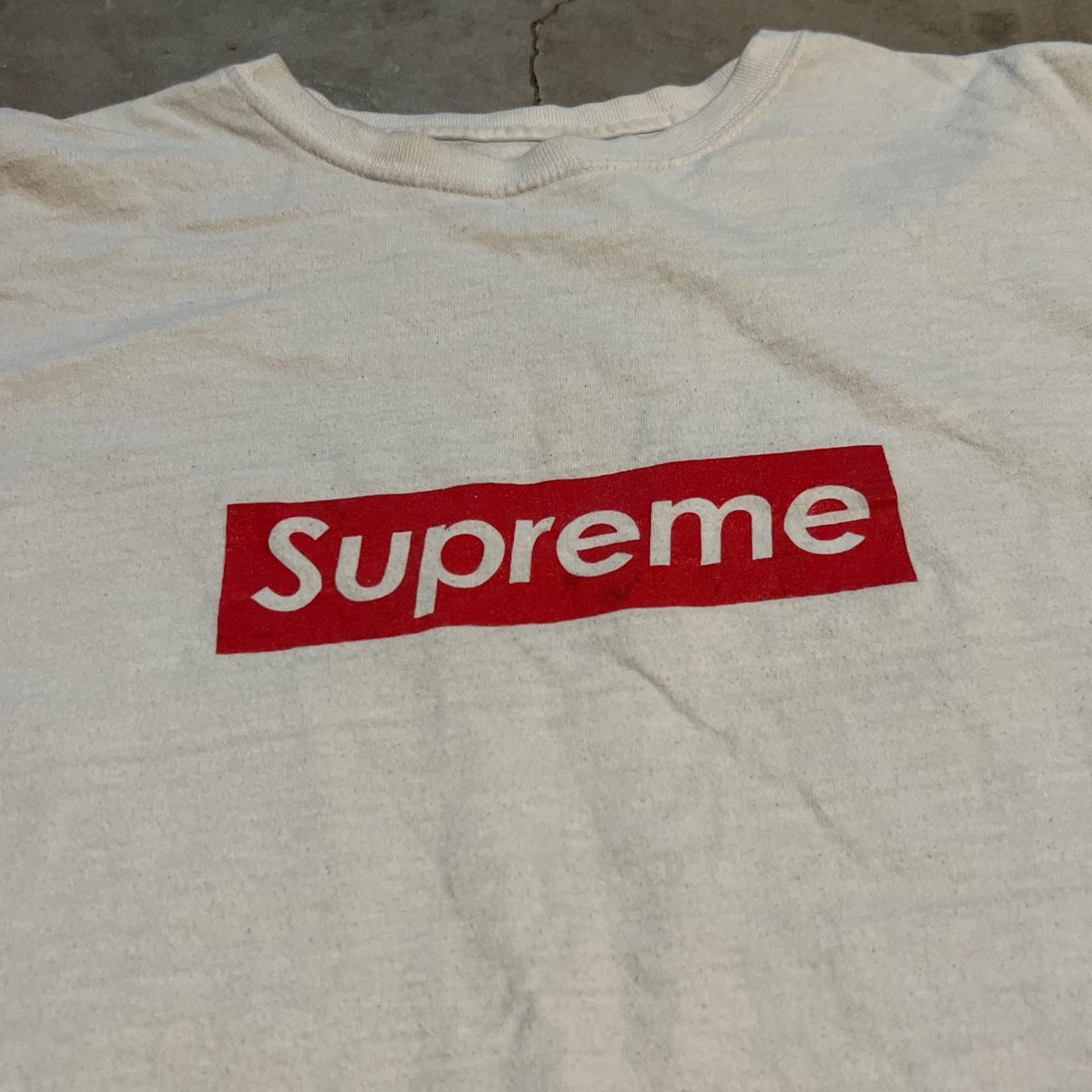 Supreme Box Logo Tee (knock-off) Size XL Minor... - Depop