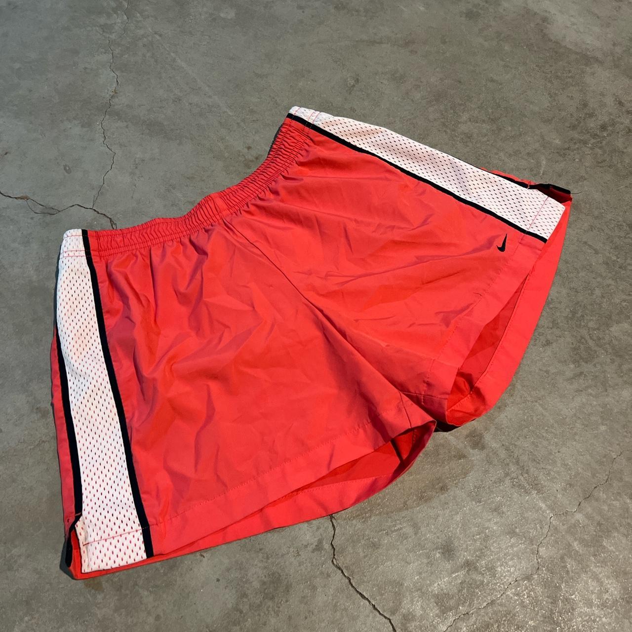 Y2K Early 2000s Nike Shorts - Salmon Pink Size M -... - Depop