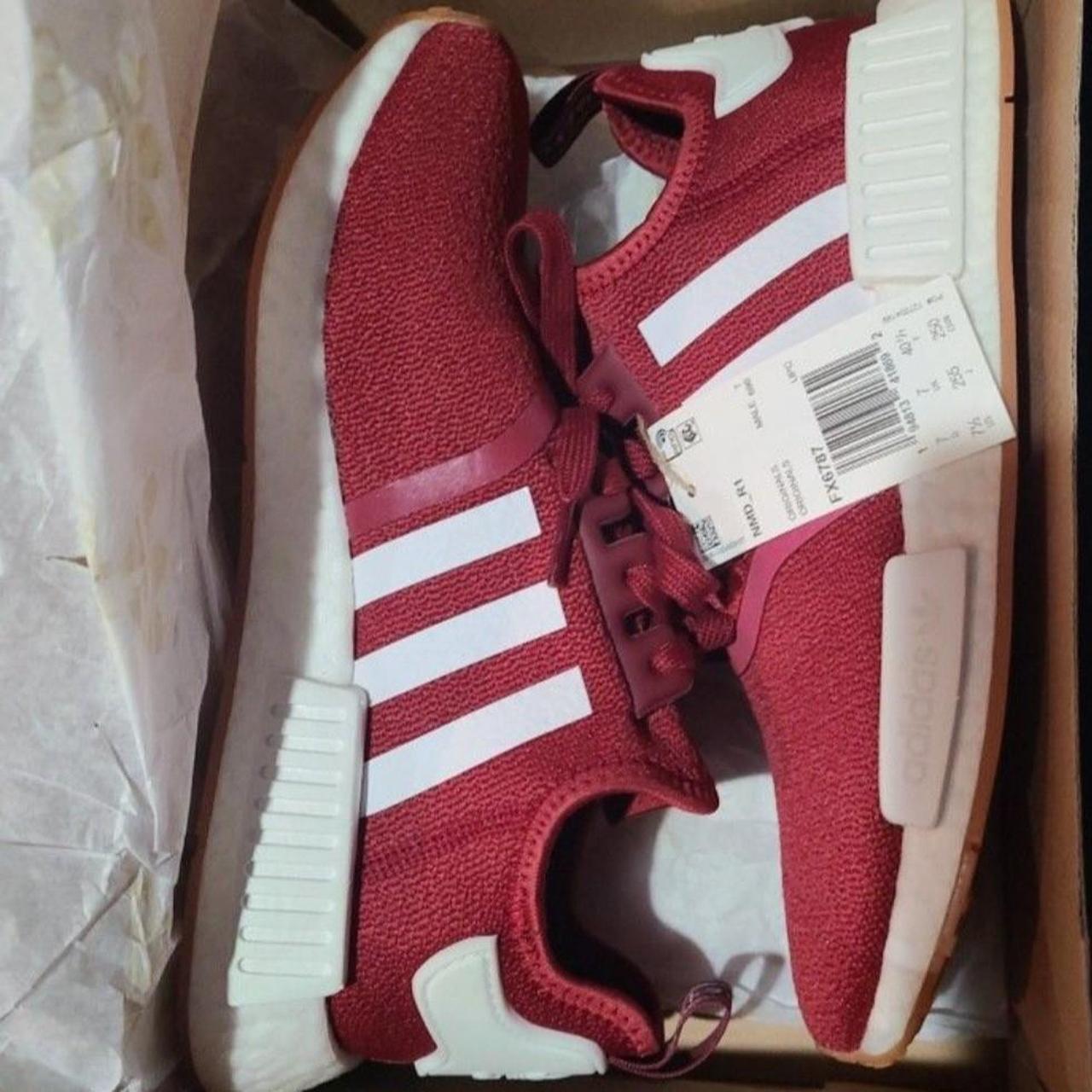 Men's adidas originals 2024 nmd r1 burgundy