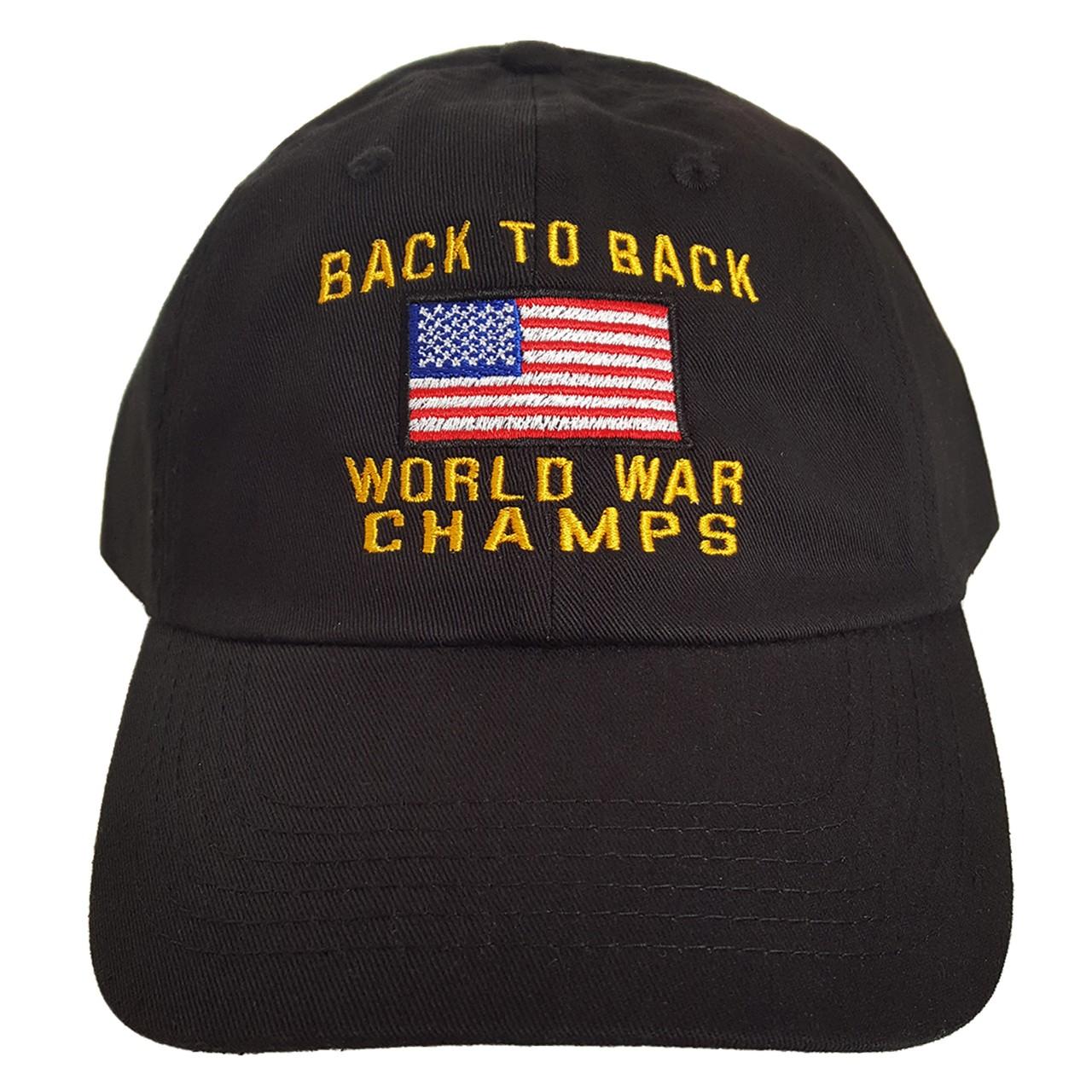 Back to back cheap world war champs hat