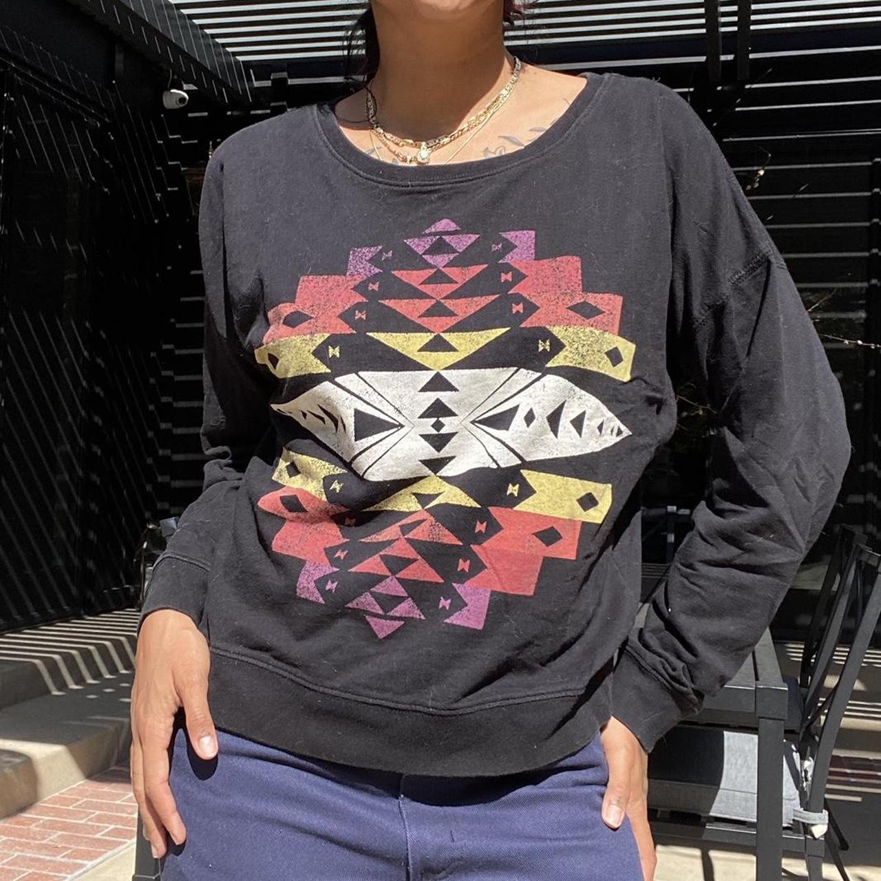 Women's Black and Red Jumper