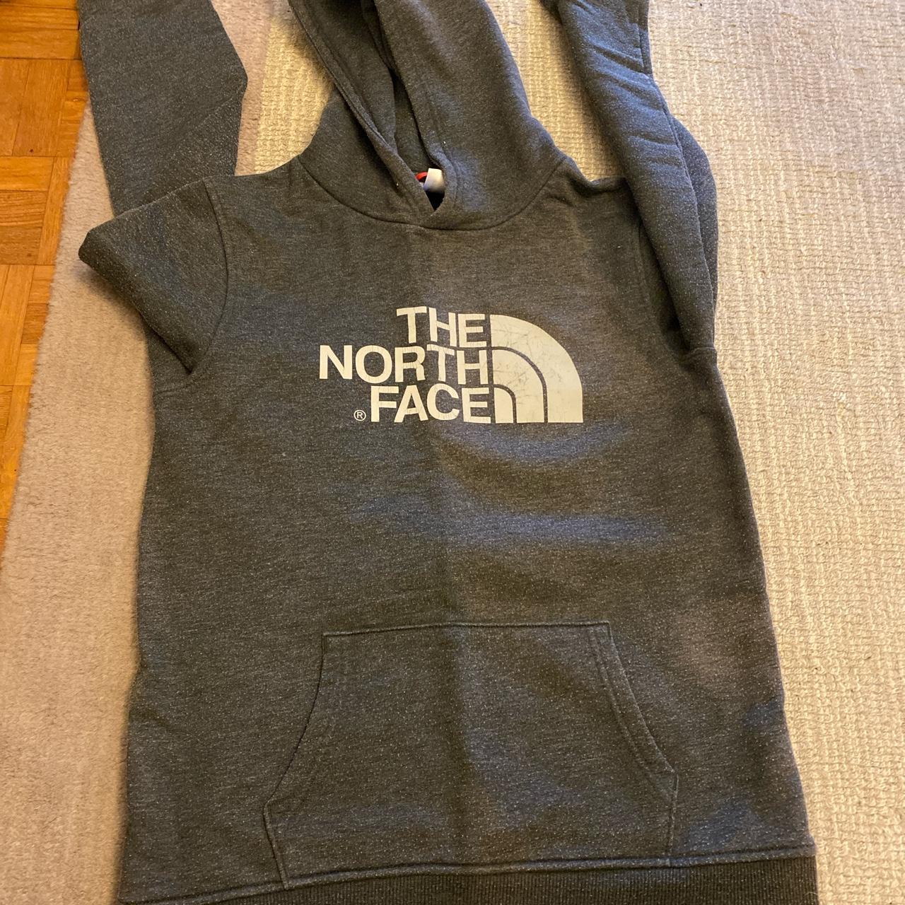 North Face Jumper (grey) Good condition sign of wear... - Depop