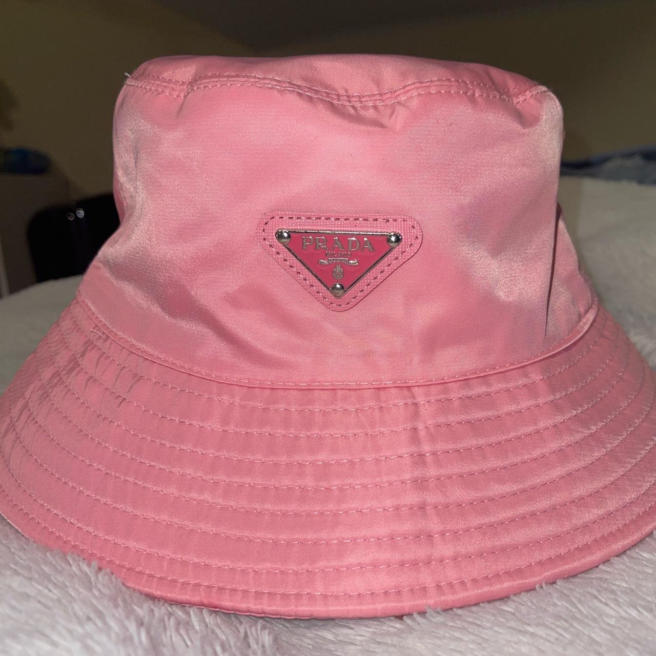 Pink Prada Bucket Hat. Only been used 2 times! The... - Depop