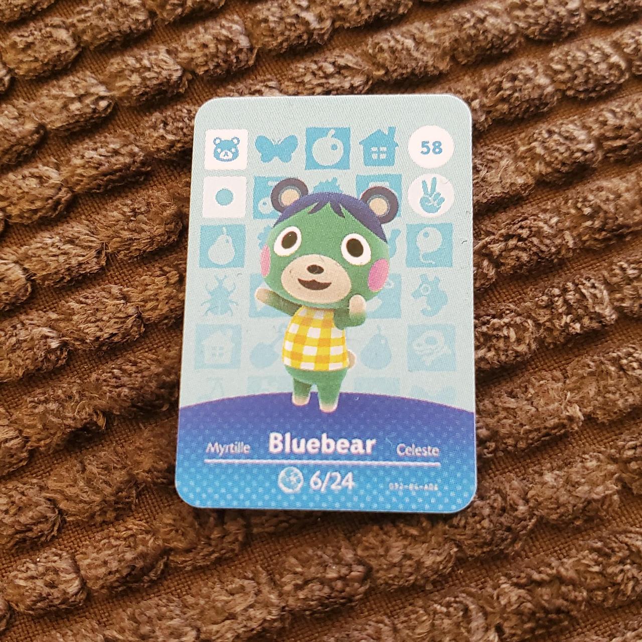 Bluebear Animal Crossing Amiibo Card 1 Official Depop