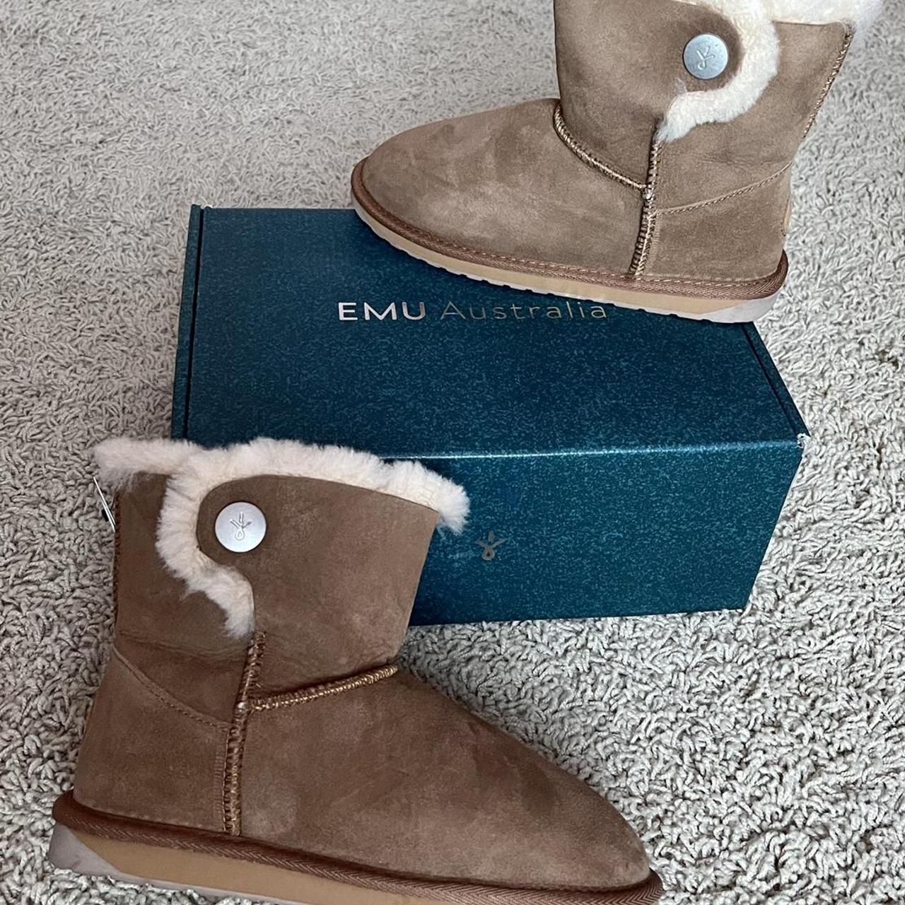 Sheepskin Shearling Booties from EMU Australia Size... - Depop