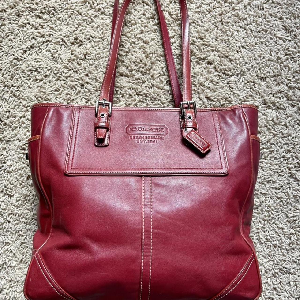 Coach Women's Red Bag Depop