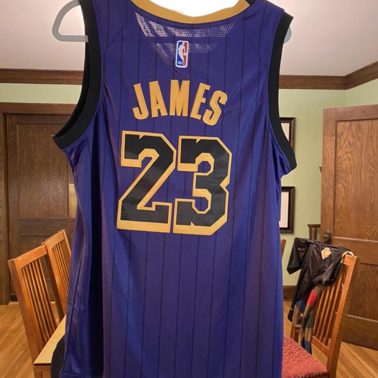 DEADSTOCK Lebron James Purple Los Angeles Lakers - Depop