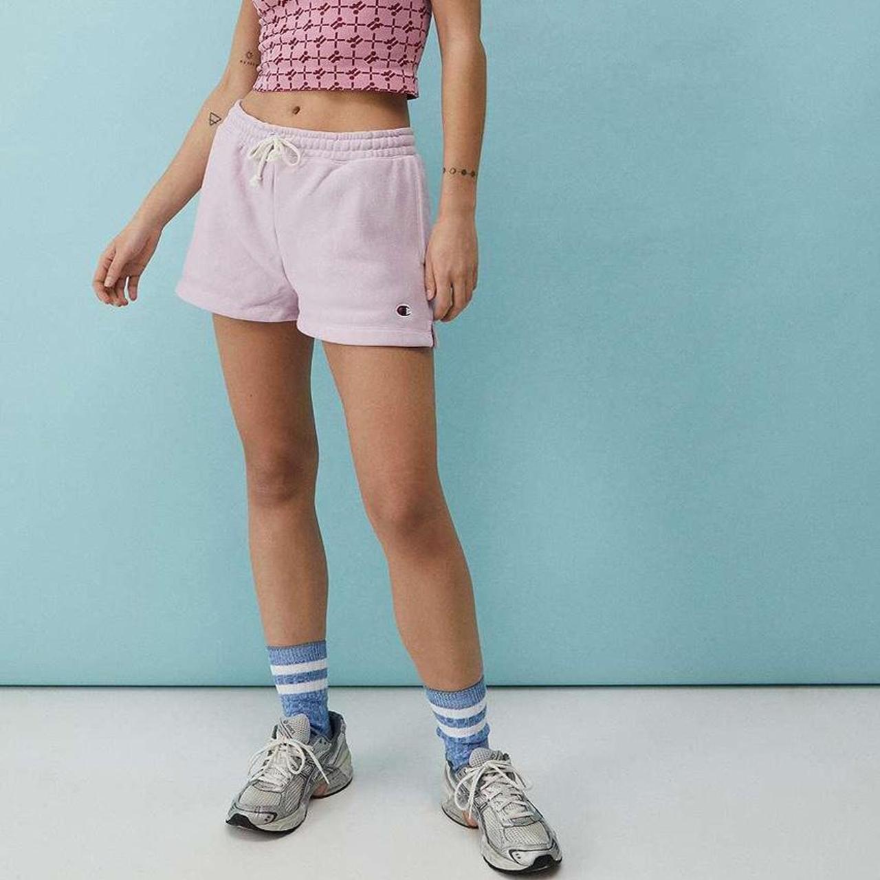 light pink champion shorts