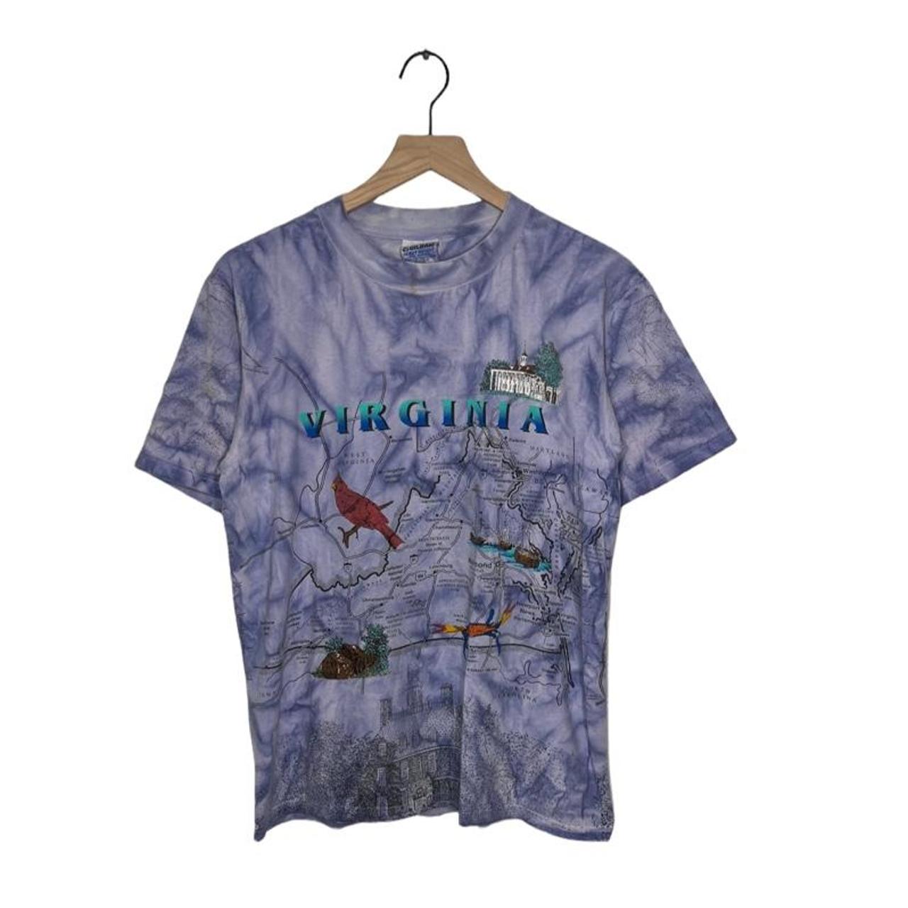 Virginia Geographic Vintage 90s Graphic AOP - Depop