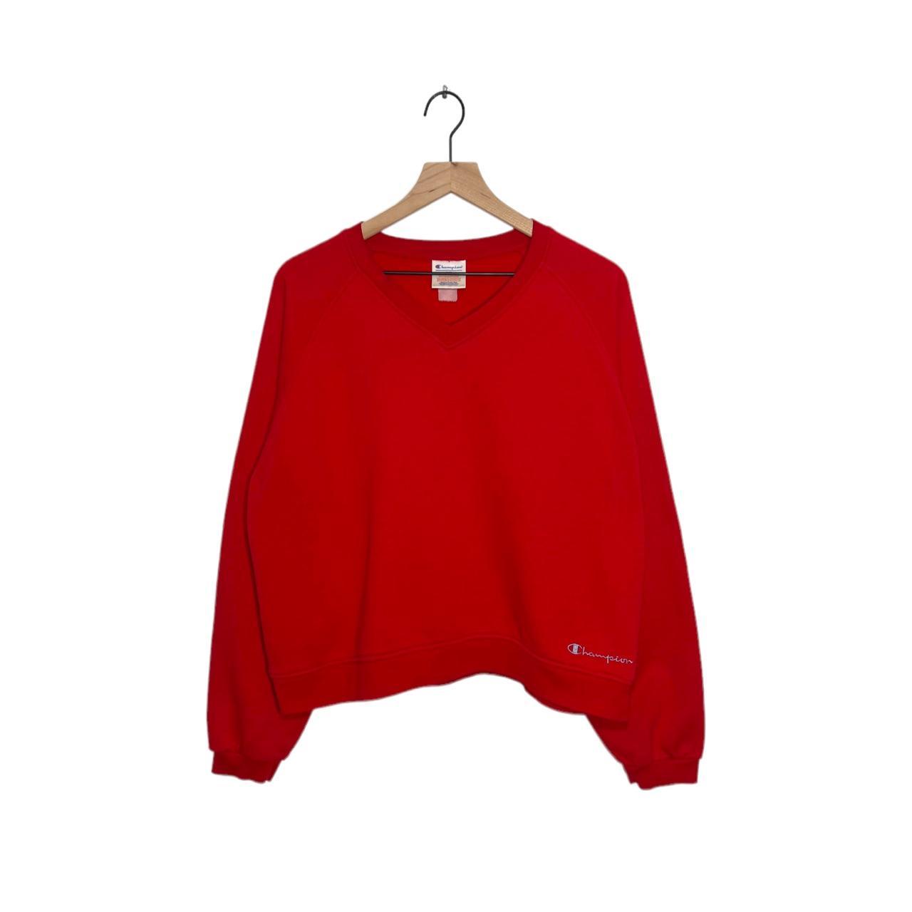 Champion v neck sweatshirt zara Clearance