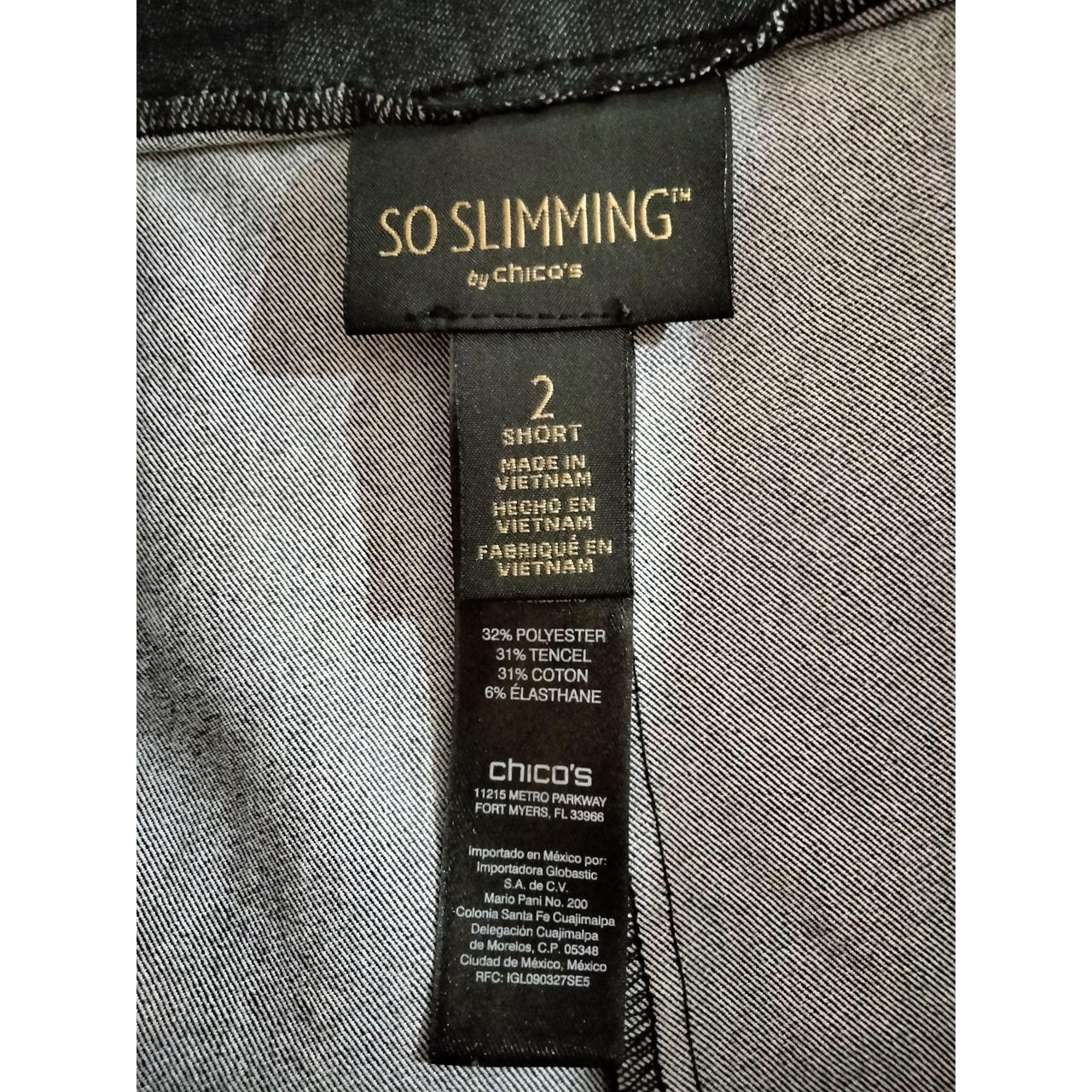 'So Slimming' Chico's Plus size jean shorts. Size... - Depop