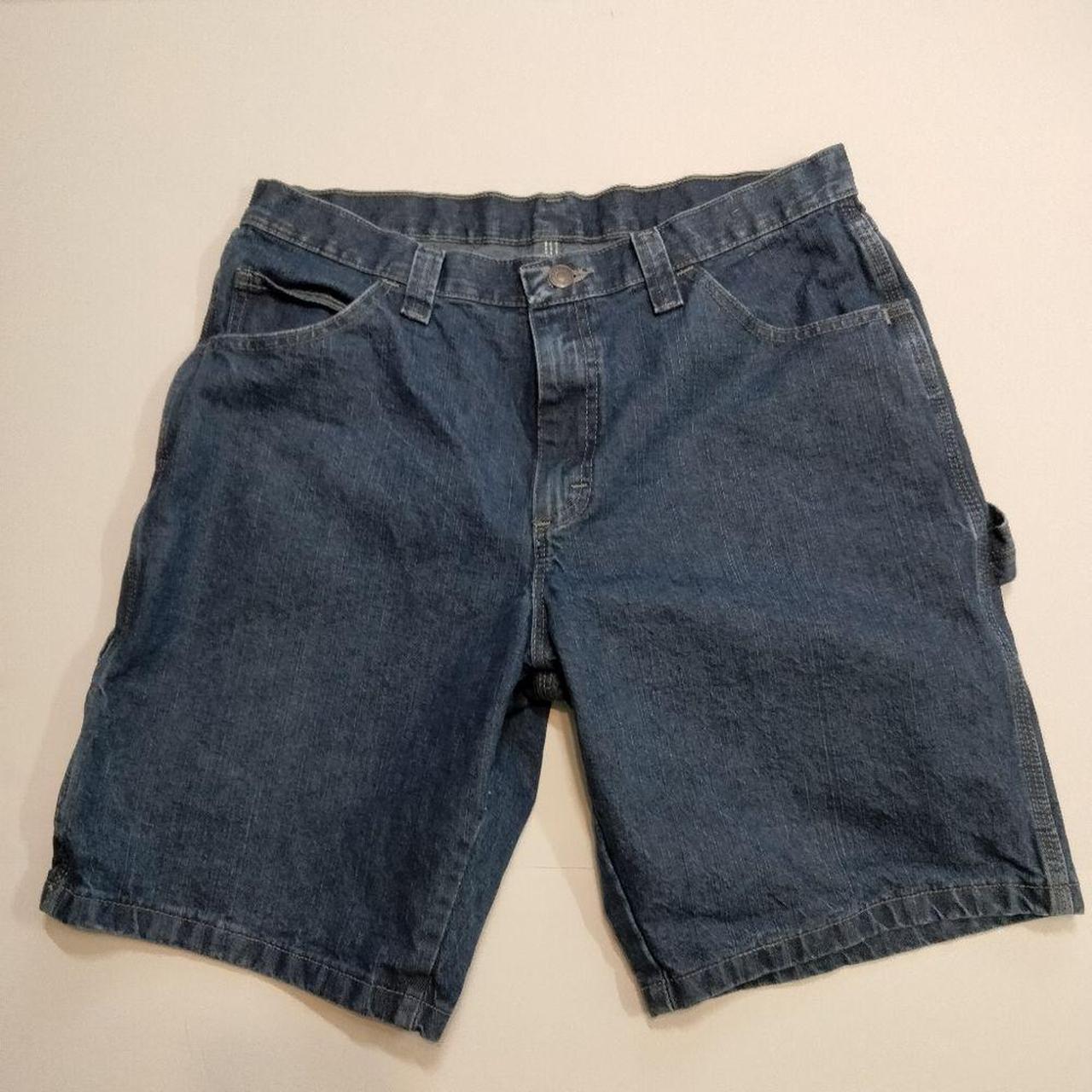 Size 33 men's jean shorts. Two pockets in the front... - Depop