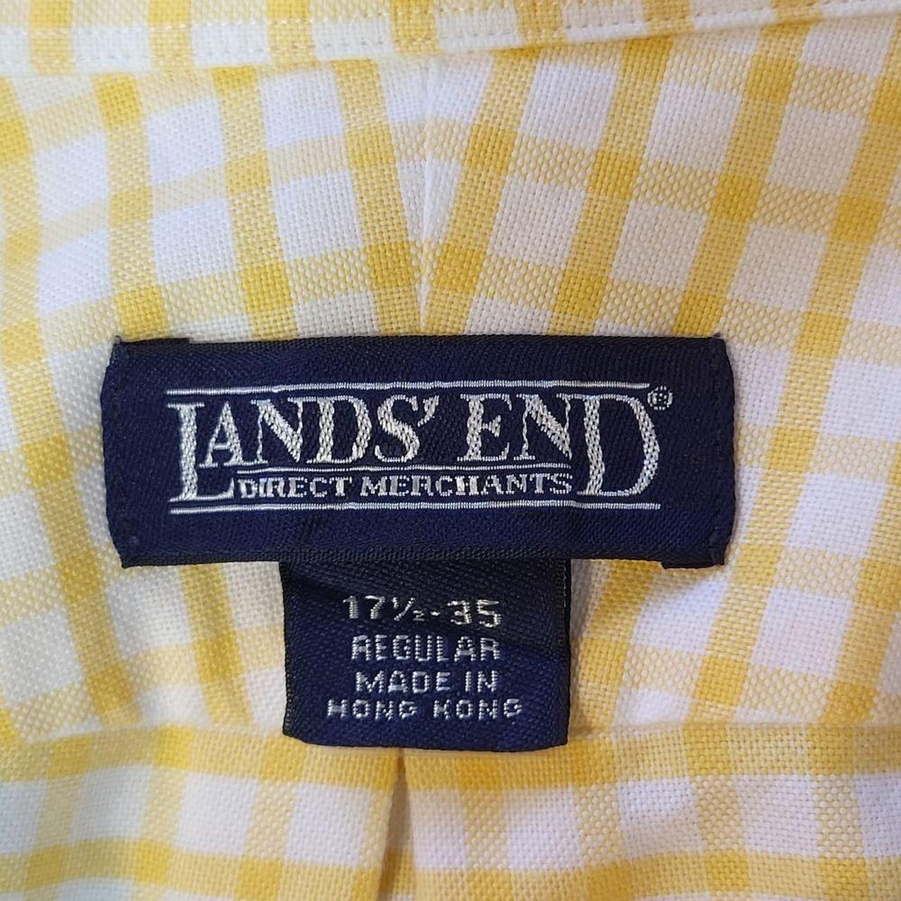 Land End Men's Button Down Shirt. Size 17.5 ×35.... - Depop