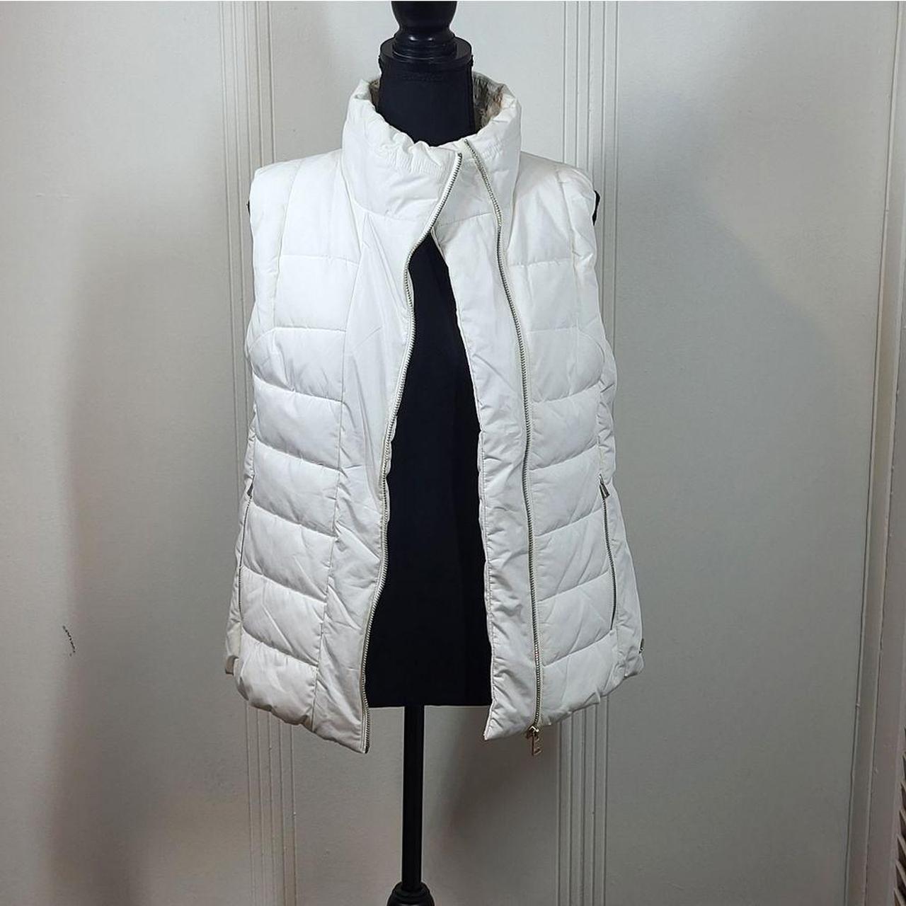 Calvin klein white 2024 puffer vest