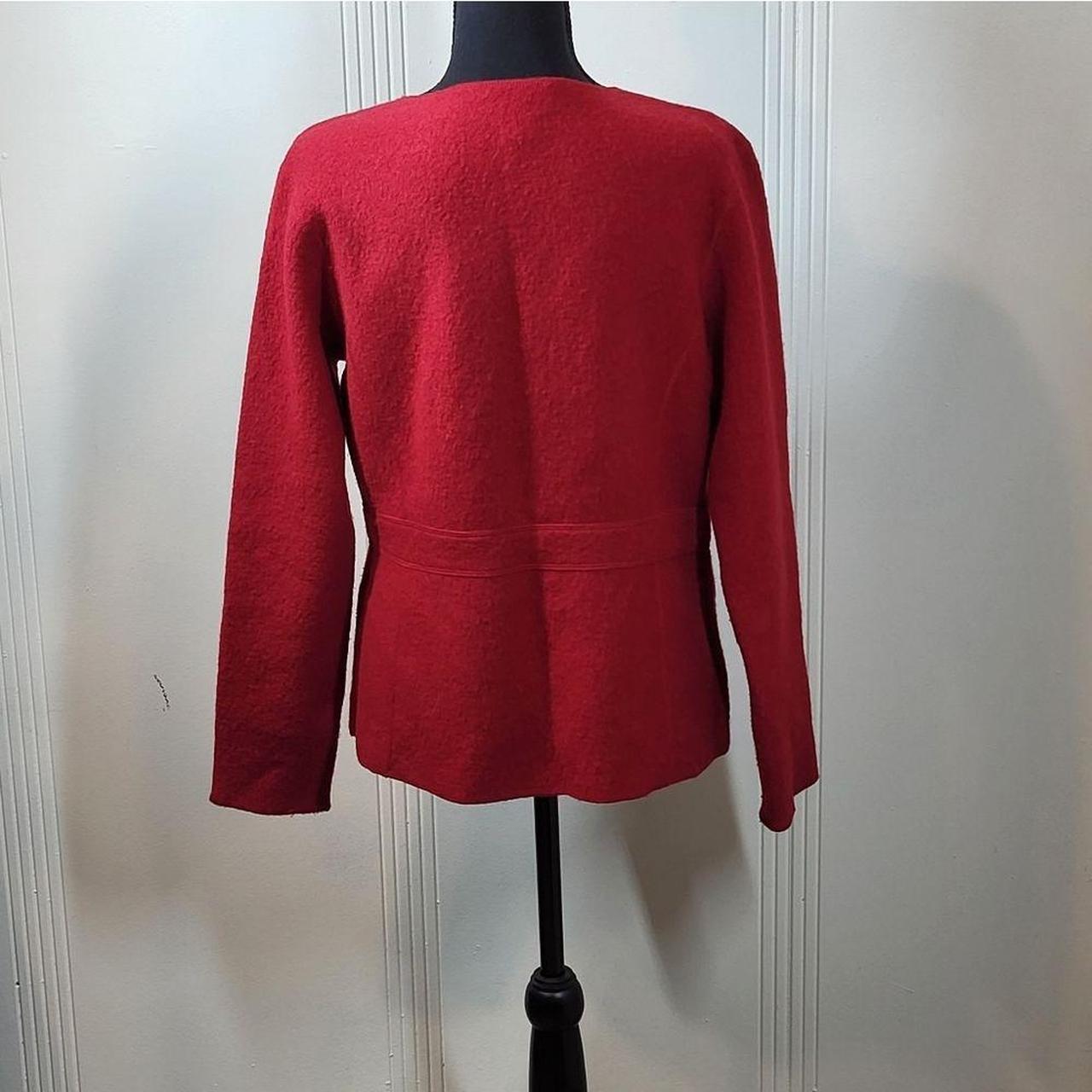 Talbots Red 100% wool jacket. This is a very nice... - Depop