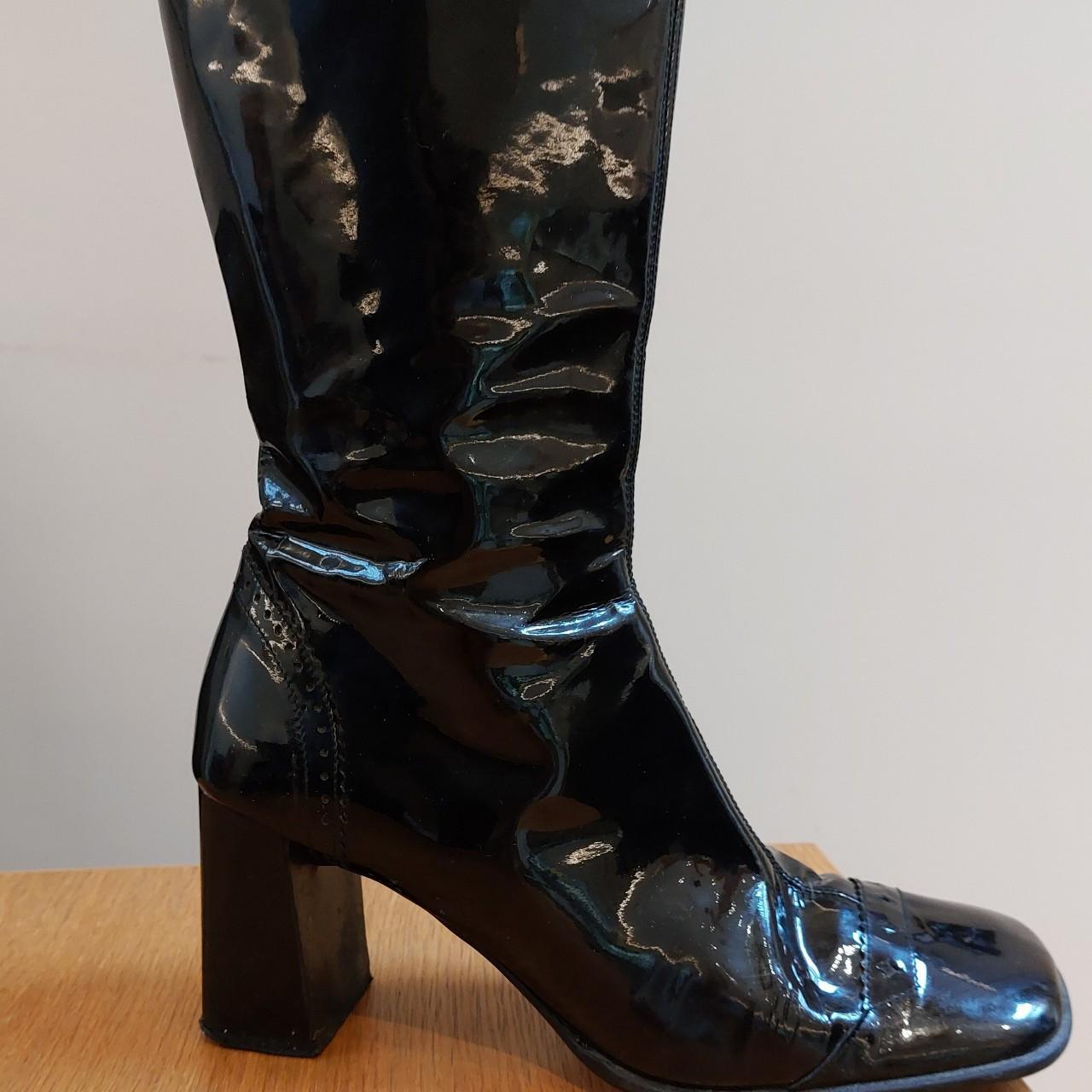 Warehouse Women's Black Boots | Depop